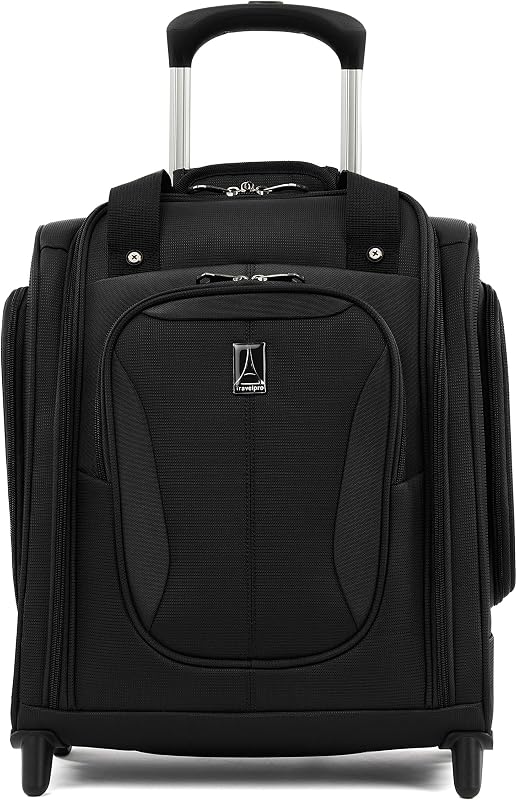 Bolsa para 2 ruedas Tourlite Softside Lightweight Rolling Underseat Compact Upright Carry-On, Hombres y Mujeres, Negro, 15 pulgadas