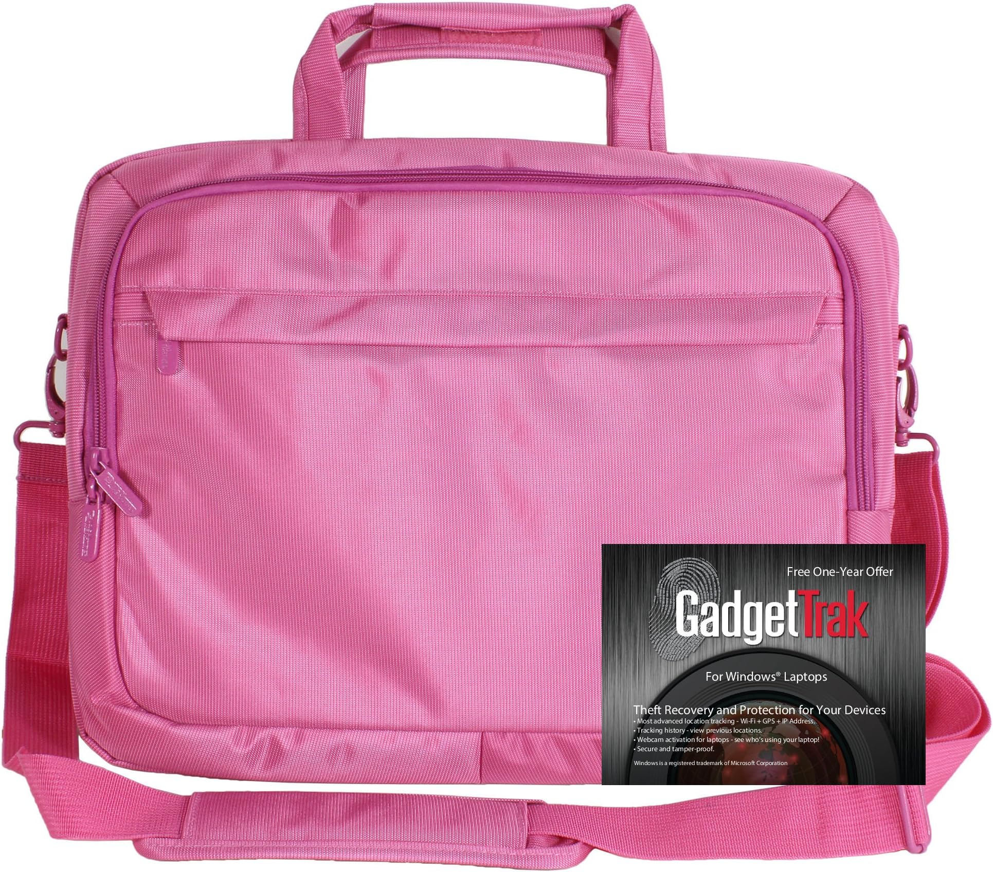 ToteIt Deluxe 15.6" Laptop Case with 1 Year Free GadgetTrak Subscription. A $19.95 Value.