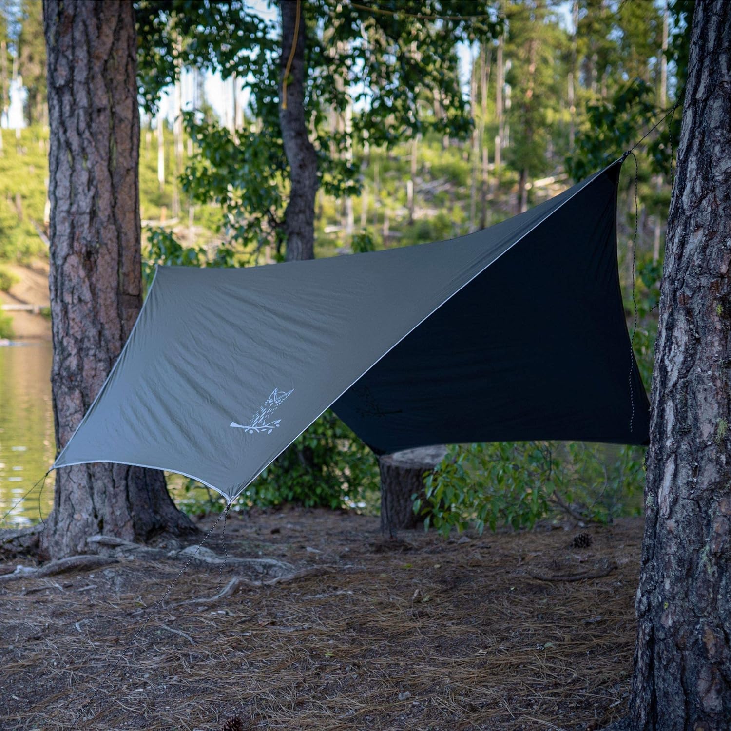 Wise Owl Outfitters Rain Camping Tarp - 11 x 9 ft Lightweight & Waterproof Hammock Tarp w/ Easy Setup - Backpacking, Hiking, and Camping Gear, Grey : Sports & Outdoors