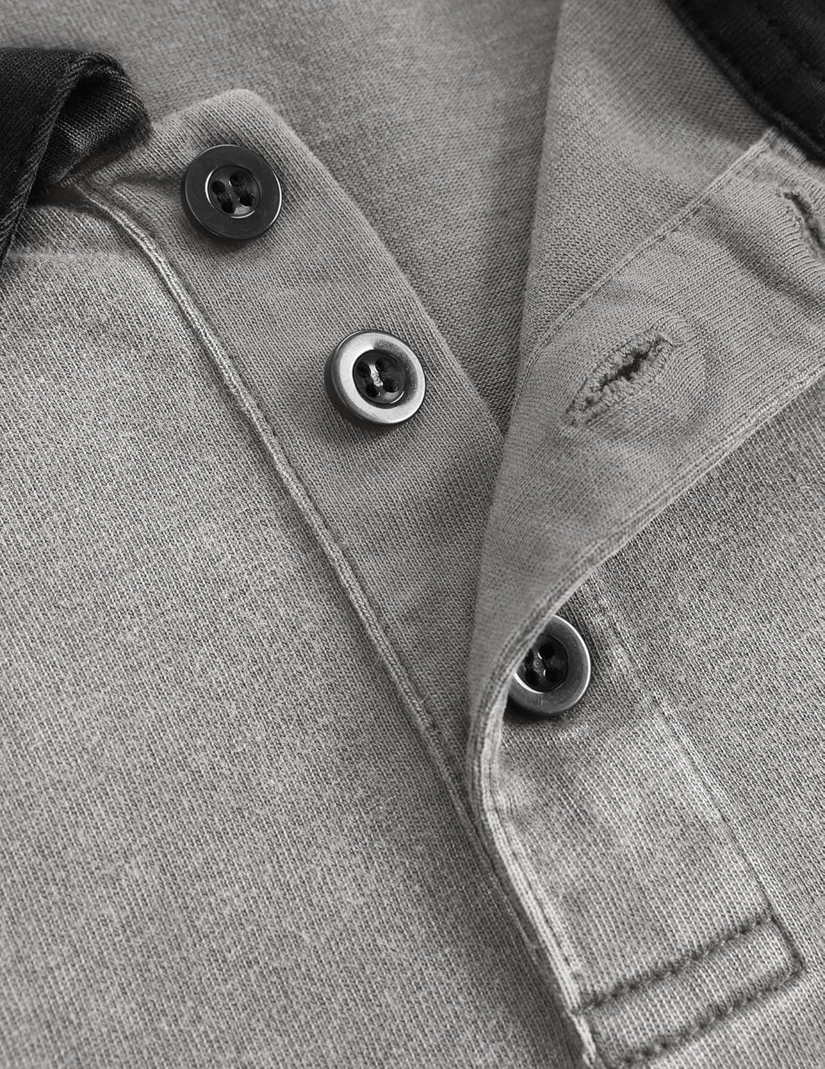 Mens Washed Oversized Polo Shirt – 100% Cotton Heavyweight Casual Short Sleeve Tee, Relaxed Street Fit for Spring Summer - Image 4