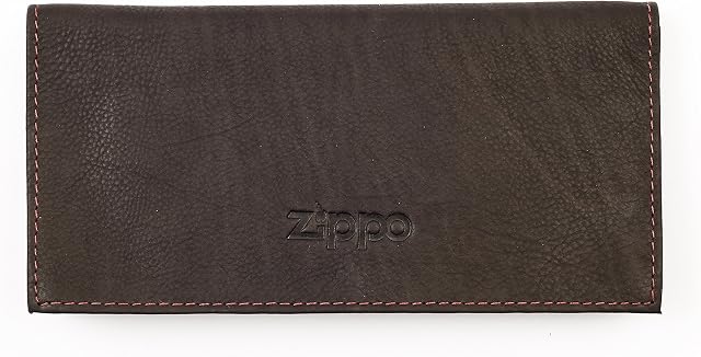 Zippo leather tri-fold tobacco pouch 15cm Mocha