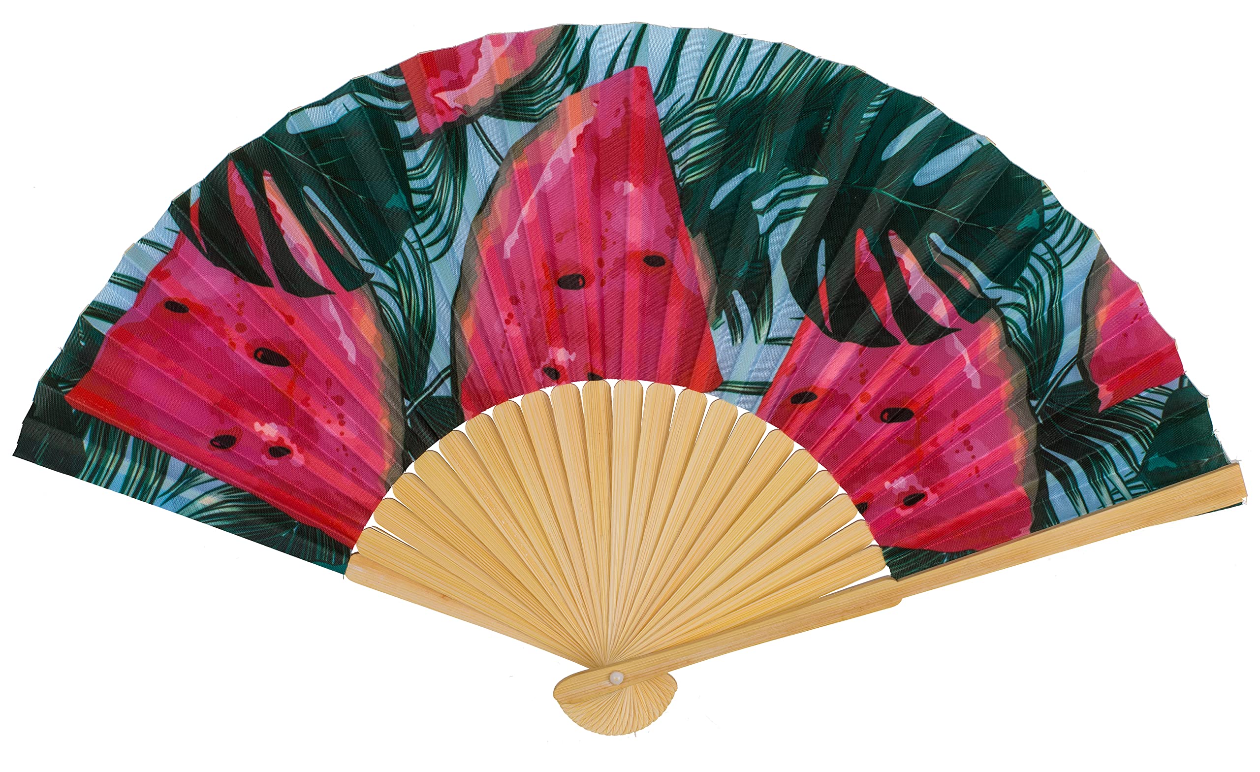 MIJOMA Handfächer 4er Set Holz | Pastellfarben Für Sommer & Feste