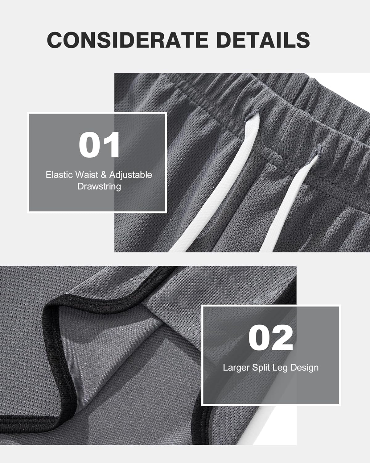 AIMPACT Mens Mesh Shorts 3 Inch Running Gym Athletic Workout Bodybuilding Booty Track Shorts Vintage Fitted Short - Image 4