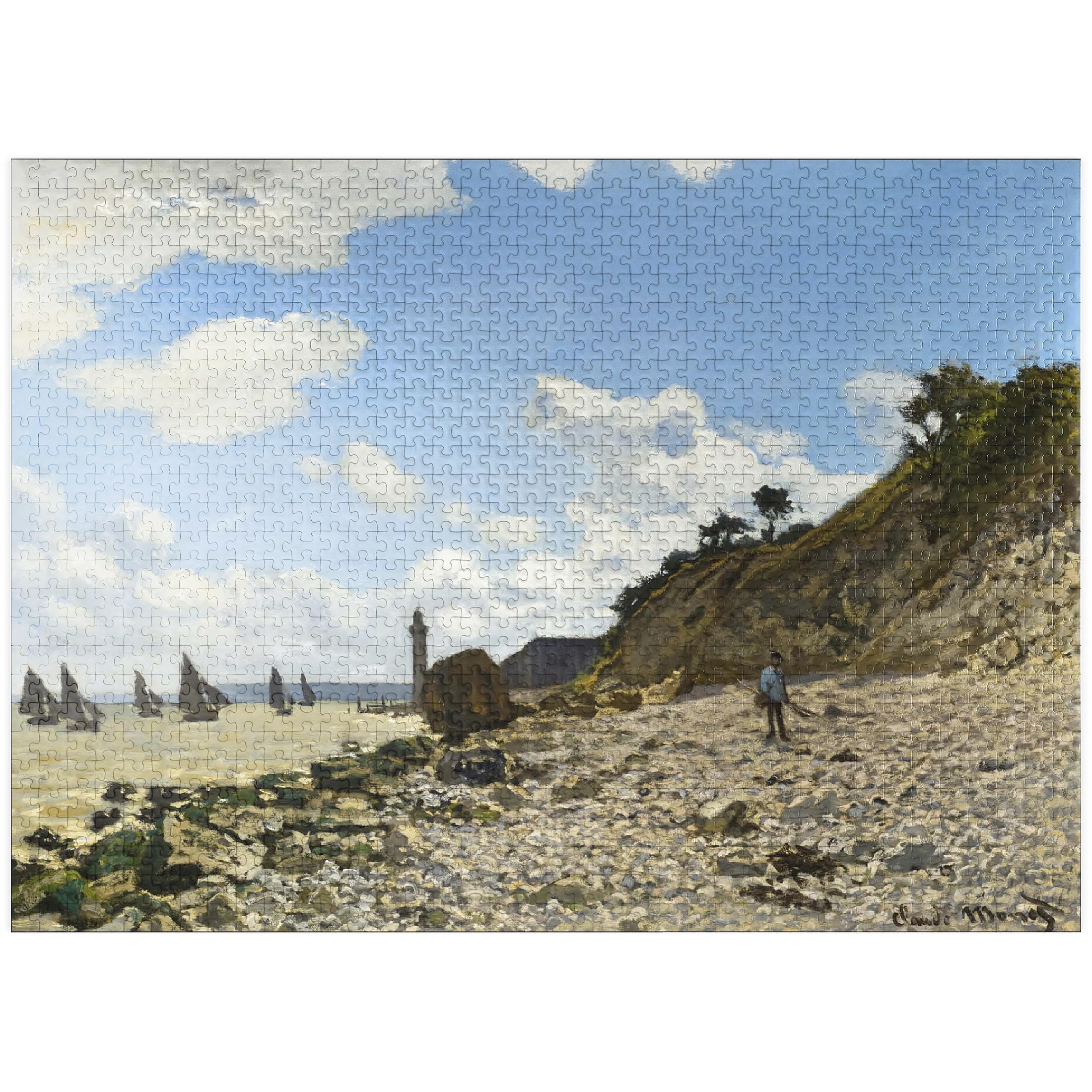 MyPuzzle La spiaggia di Honfleur 1864-1866 di Claude Monet - Puzzle premium da 1000 pezzi per adulti