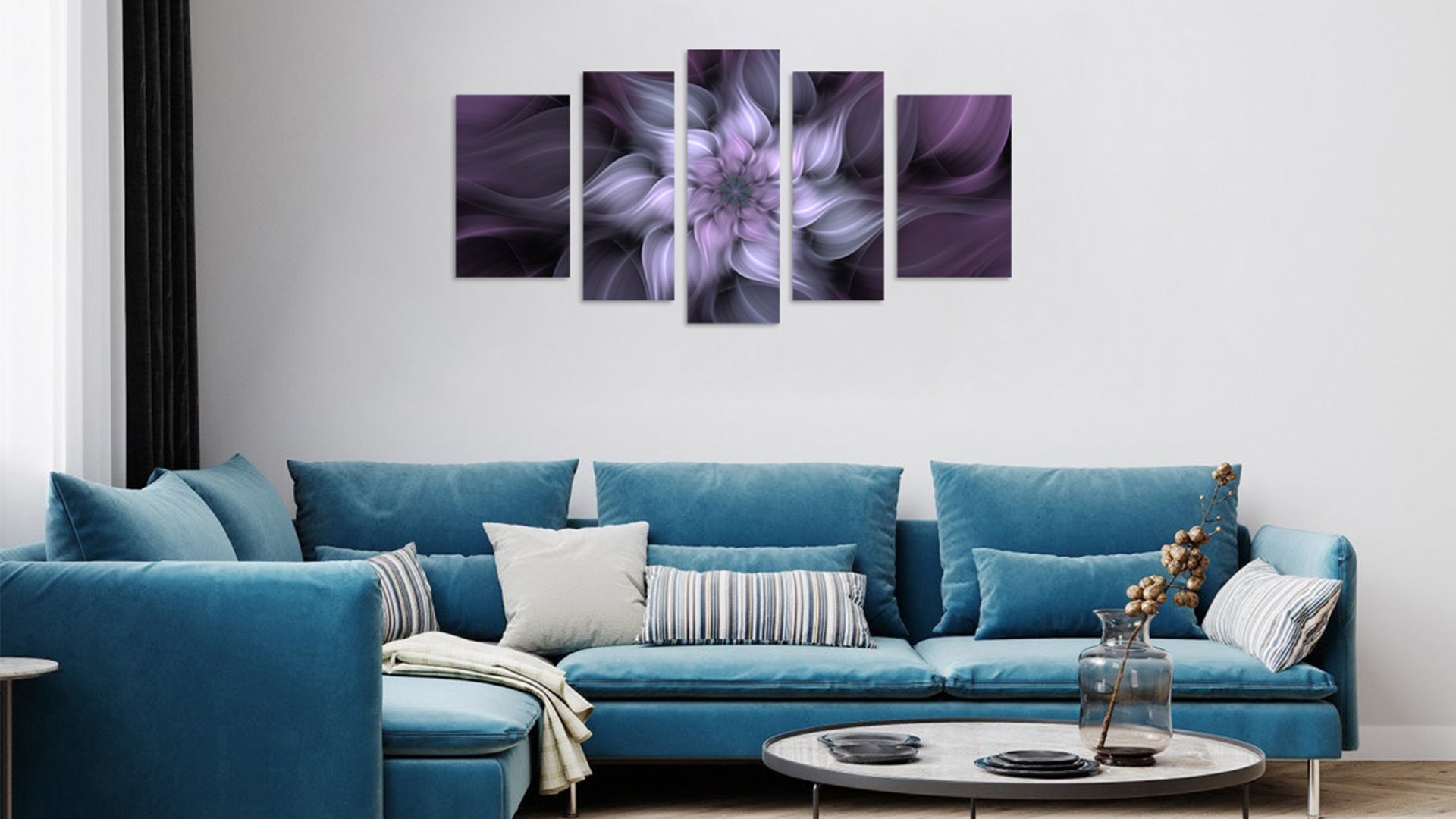 TutuBeer Leinwand-Bild „Bauhinia“ – Violettes Blumen-Gemälde, Gespannt & Gerahmt, 20x30/40/50 Cm, Fertig Zum Aufhängen