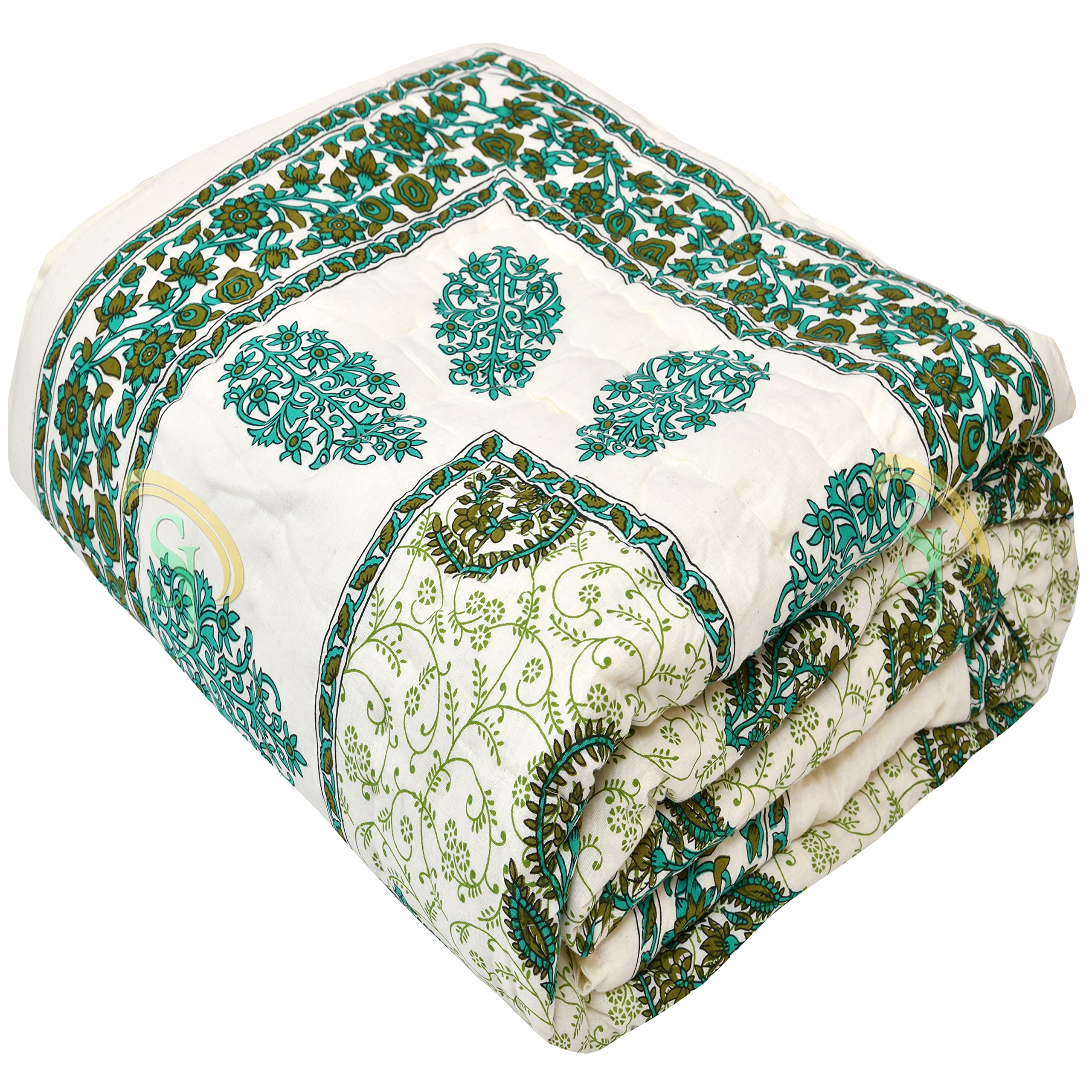 Jaipuri Cotton Quilt - Luxurious Bedding -1