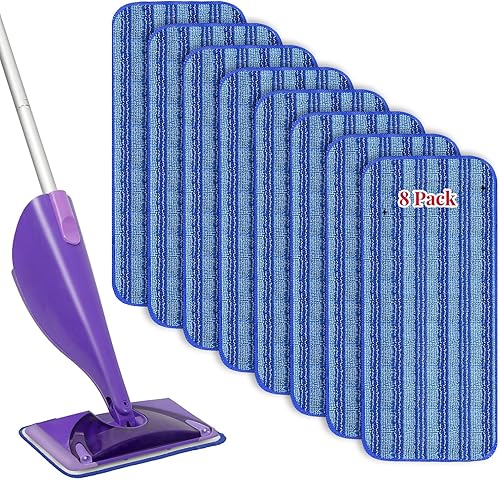 Wetjet - Recambio de trapeador reutilizable, compatible con trapeadores Swiffer, altamente absorbente y adecuado para todas las superficies de