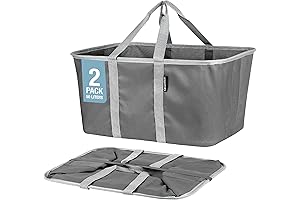 CleverMade Collapsible Laundry Tote: Space-Saving, Durable Hamper for Effortless Laundry Days