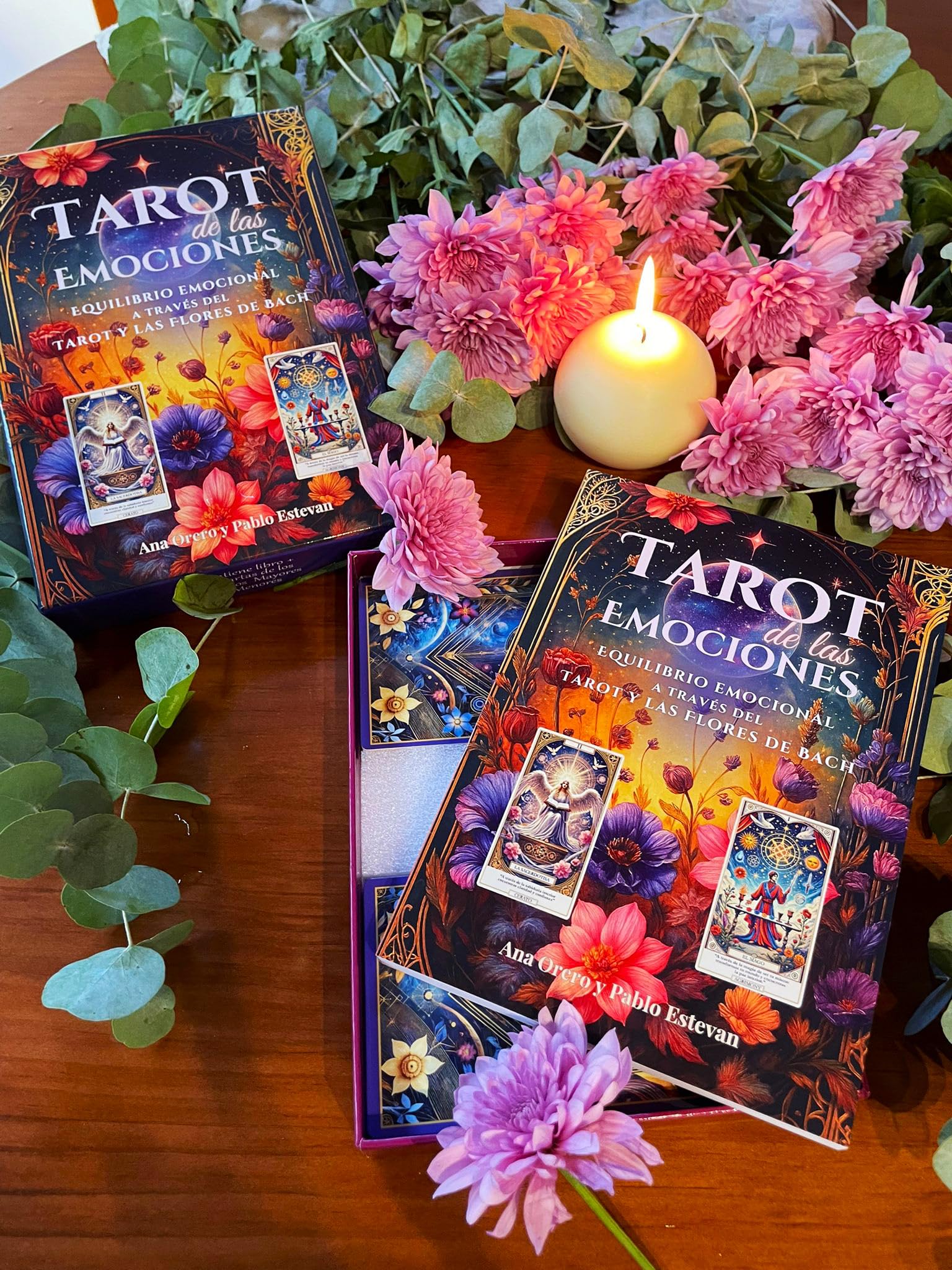 Tarot de Las Emociones – Baraja de 80 Cartas de Tarot + Libro Guía en Español + Caja Ilustrada | Oráculo para Principiantes | Autoconocimiento y Gestión Emocional | Sabiduría de Alma