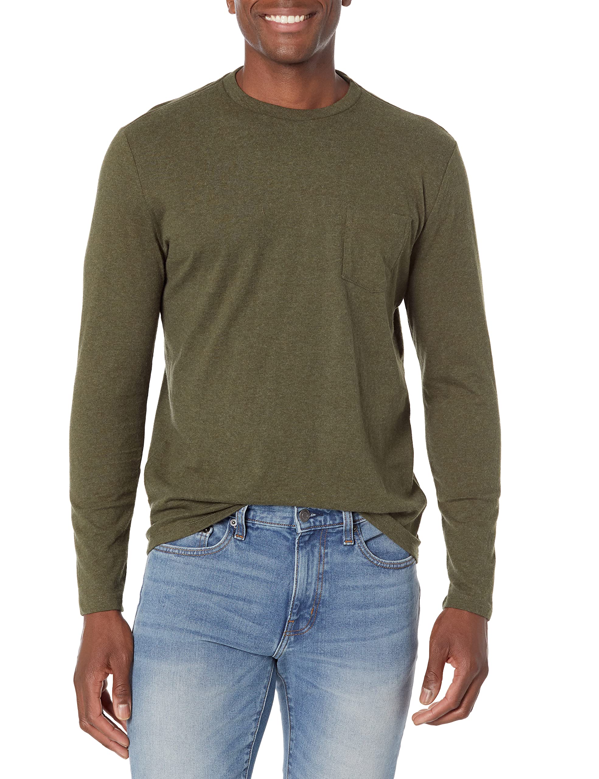 Amazon Essentials T-Shirt a Maniche Lunghe Slim Uomo