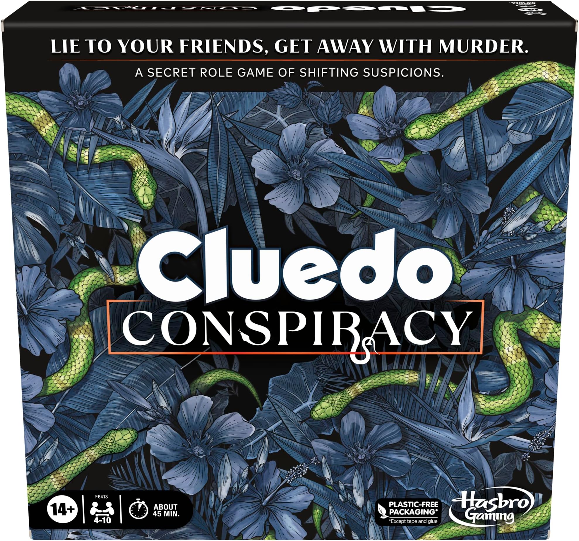 Hasbro Gaming Clue Conspiracy Board Game for Adults and Teens | Secret Role Strategy Games | Ages 14+ | 4-10 Players | 45 Mins. | Mystery Games | Party Games