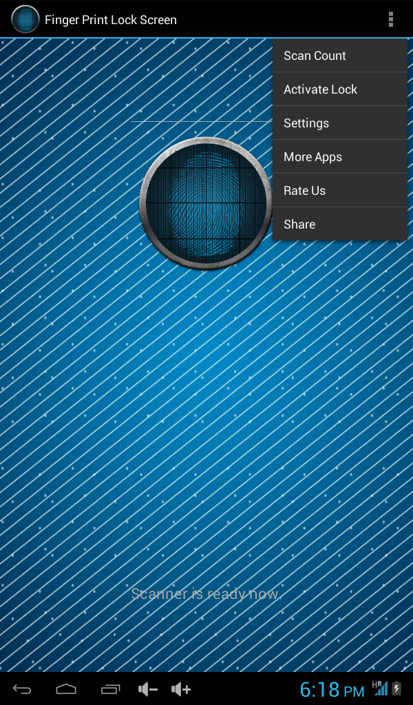 Finger Print Scan Lock - App on Amazon Appstore