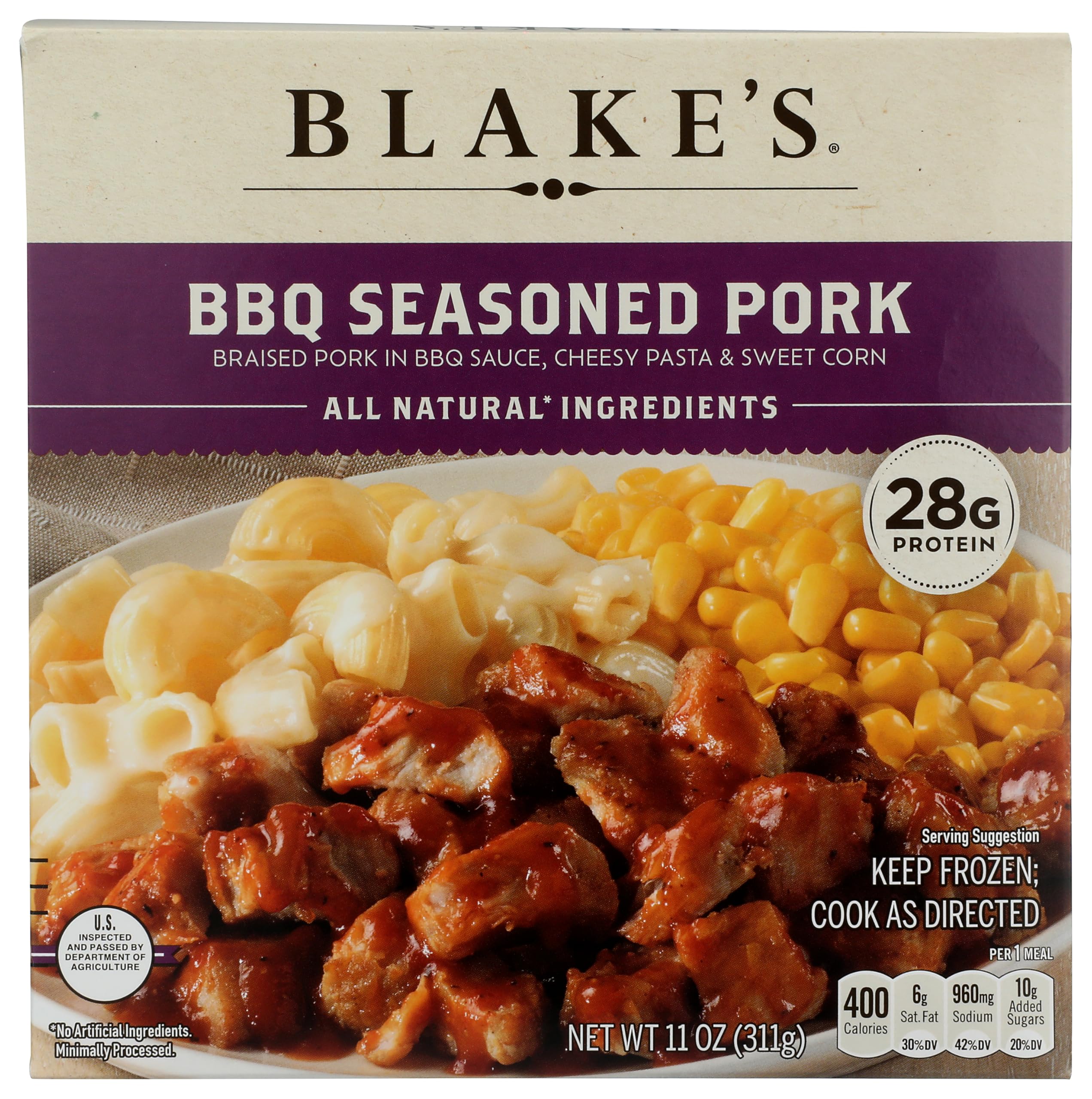 ENTREE BBQ STYLE PORK