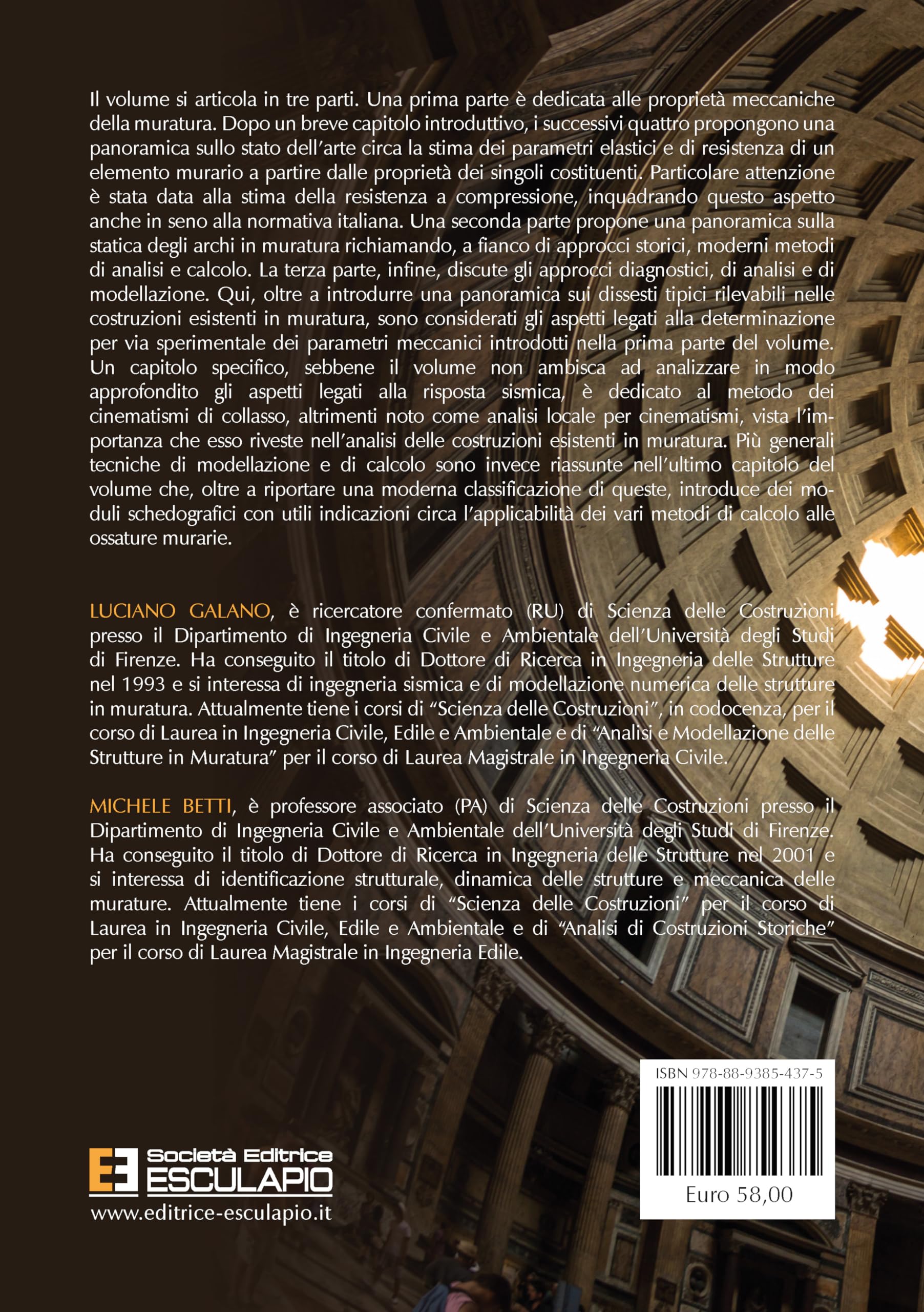 Elementi di Statica delle Costruzioni Storiche in Muratura
