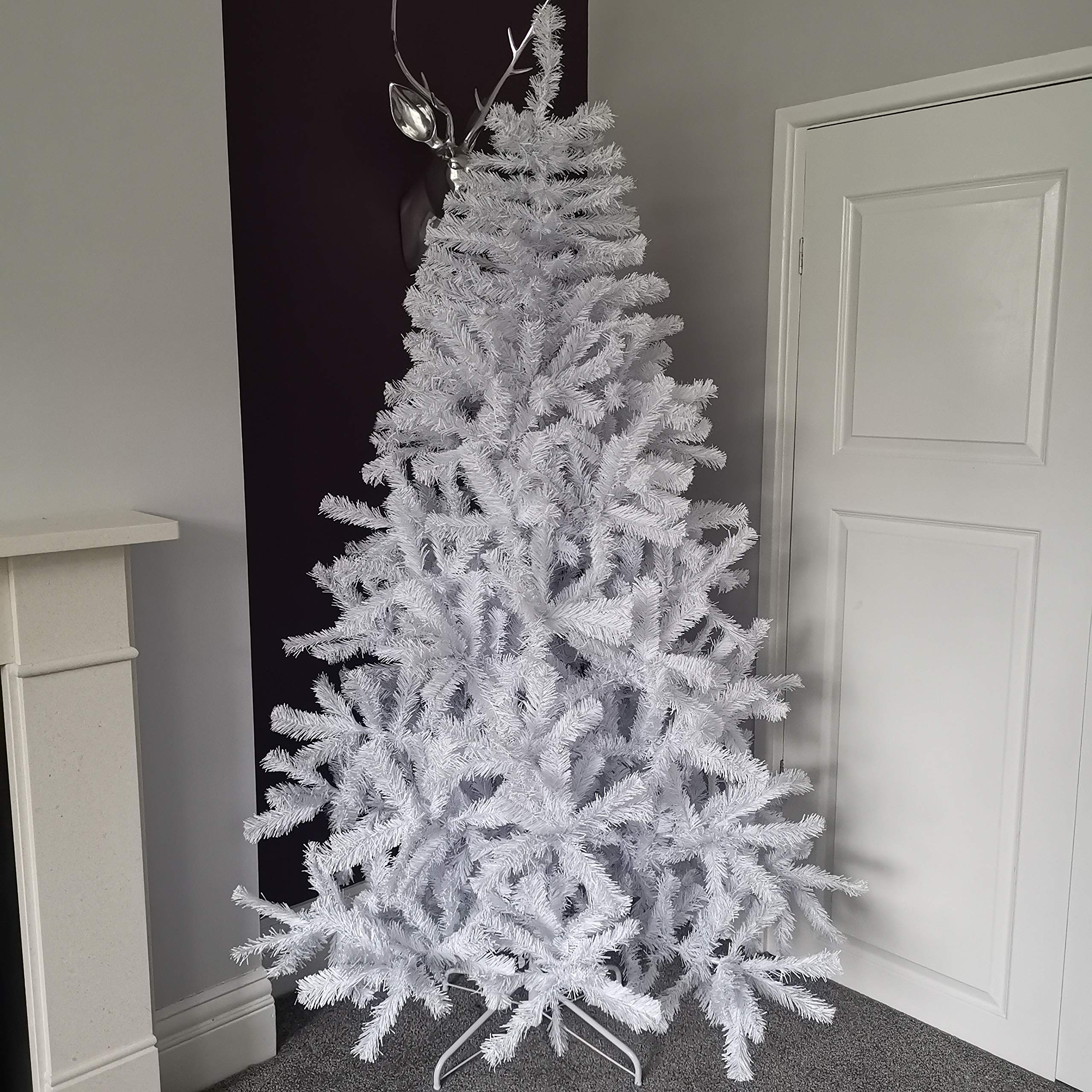 Snowtime White 7Ft (210Cm) Colorado Pine Christmas Tree With 874 Tips