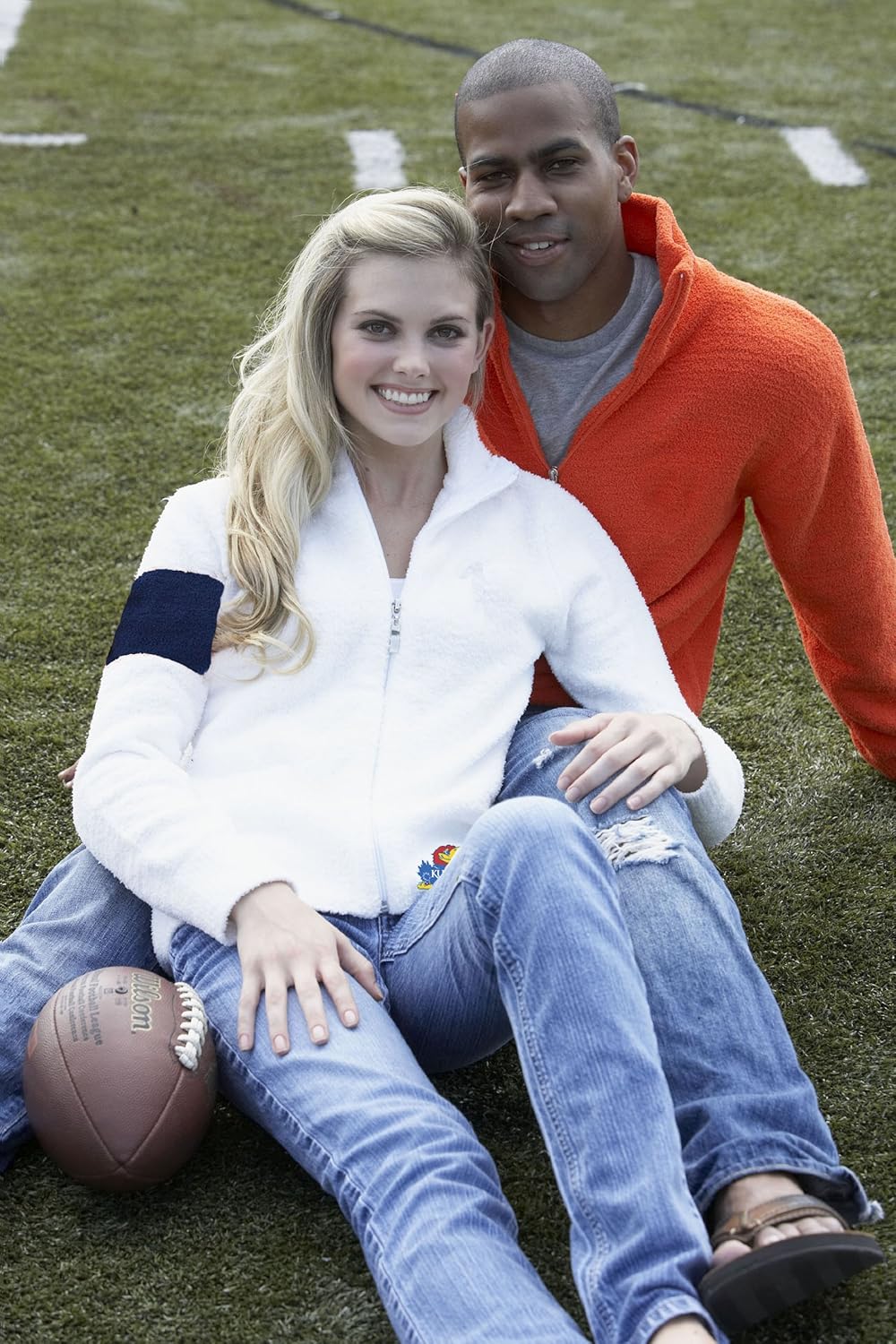 NCAA Kansas Jayhawks Kashwere U 2-Tone Motorcycle Jacket