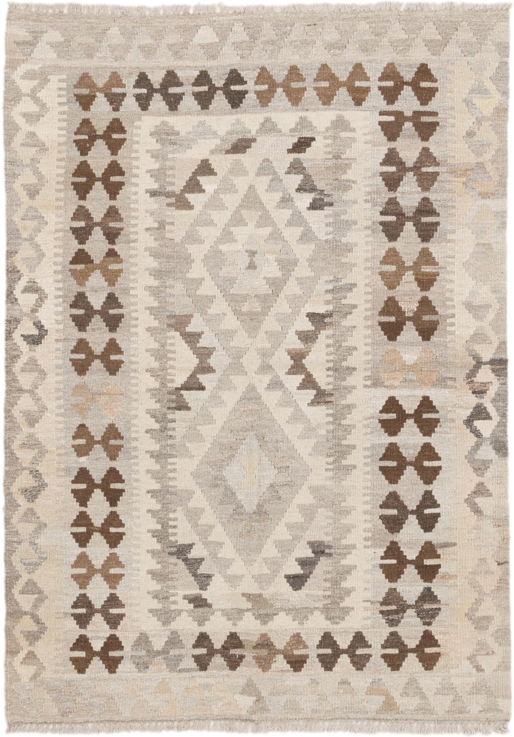 Tapis d'Orient Kilim Afghan Heritage en laine, l'âme de l'artisanat 103x142