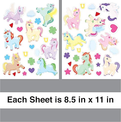 Miniatura 2 de Unicorn Amigos Pegatina Hoja Pack