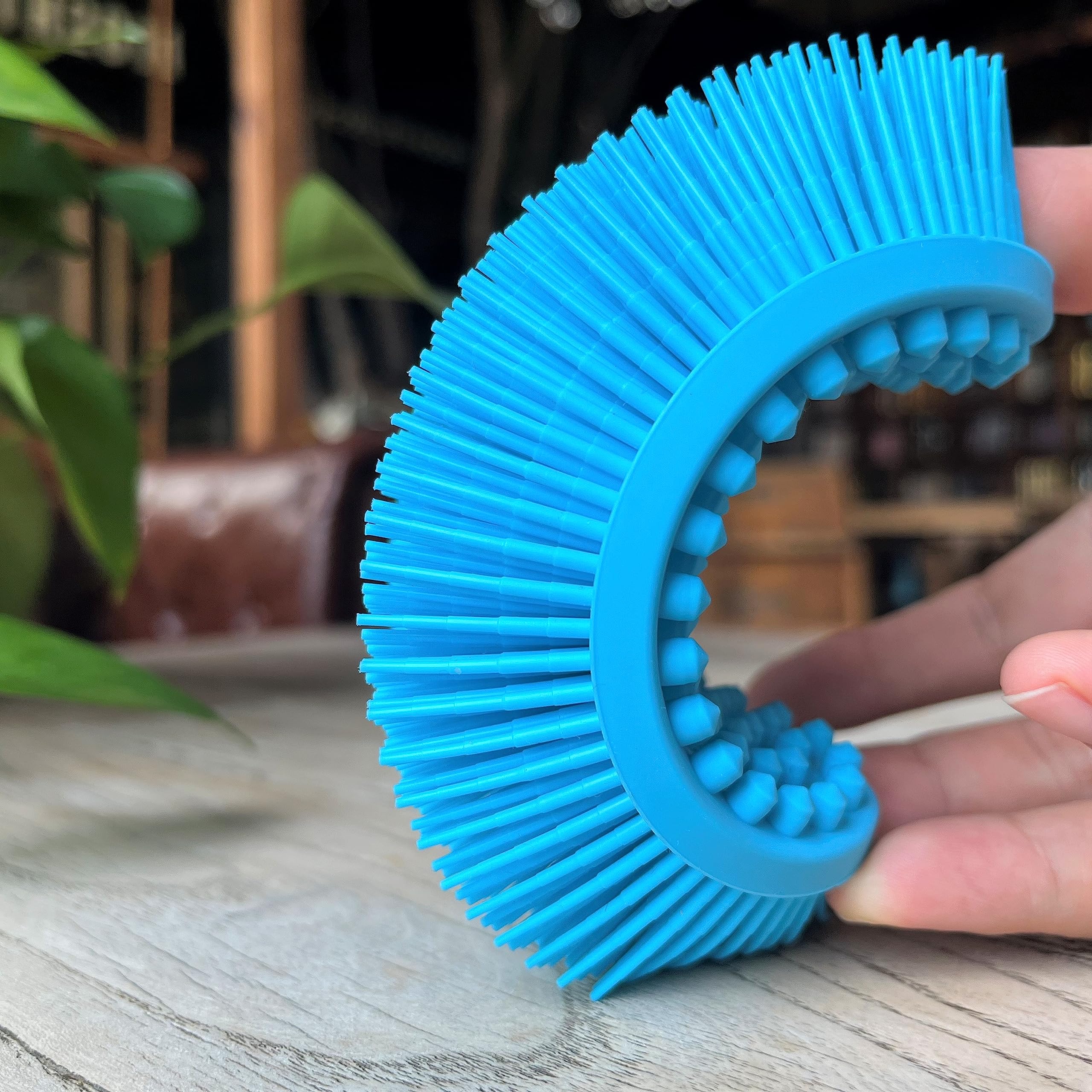 Premium Sensory Brush for Kids or Autism,Soft Silicone Body Scrubber,2 in 1 Sensory Room Occupational Therapy Brushes,Silicone Loofah,Pet Shower Brush Bath Brush Shampoo Brush - Image 4