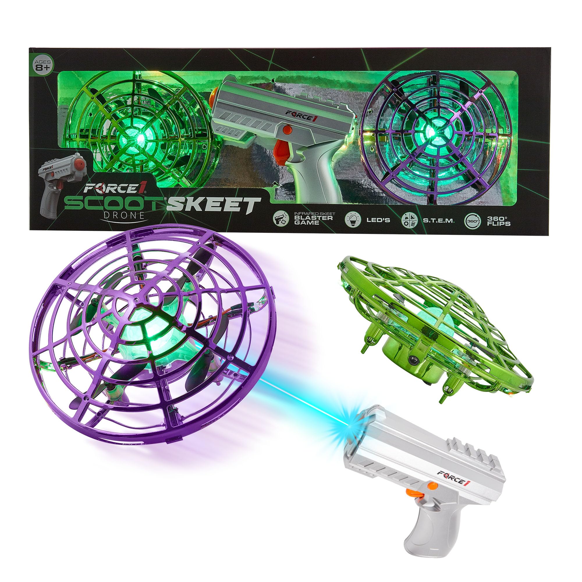 Buy Force1 Scoot Skeet Drone Laser Shooting Game For Kids and Adults 2