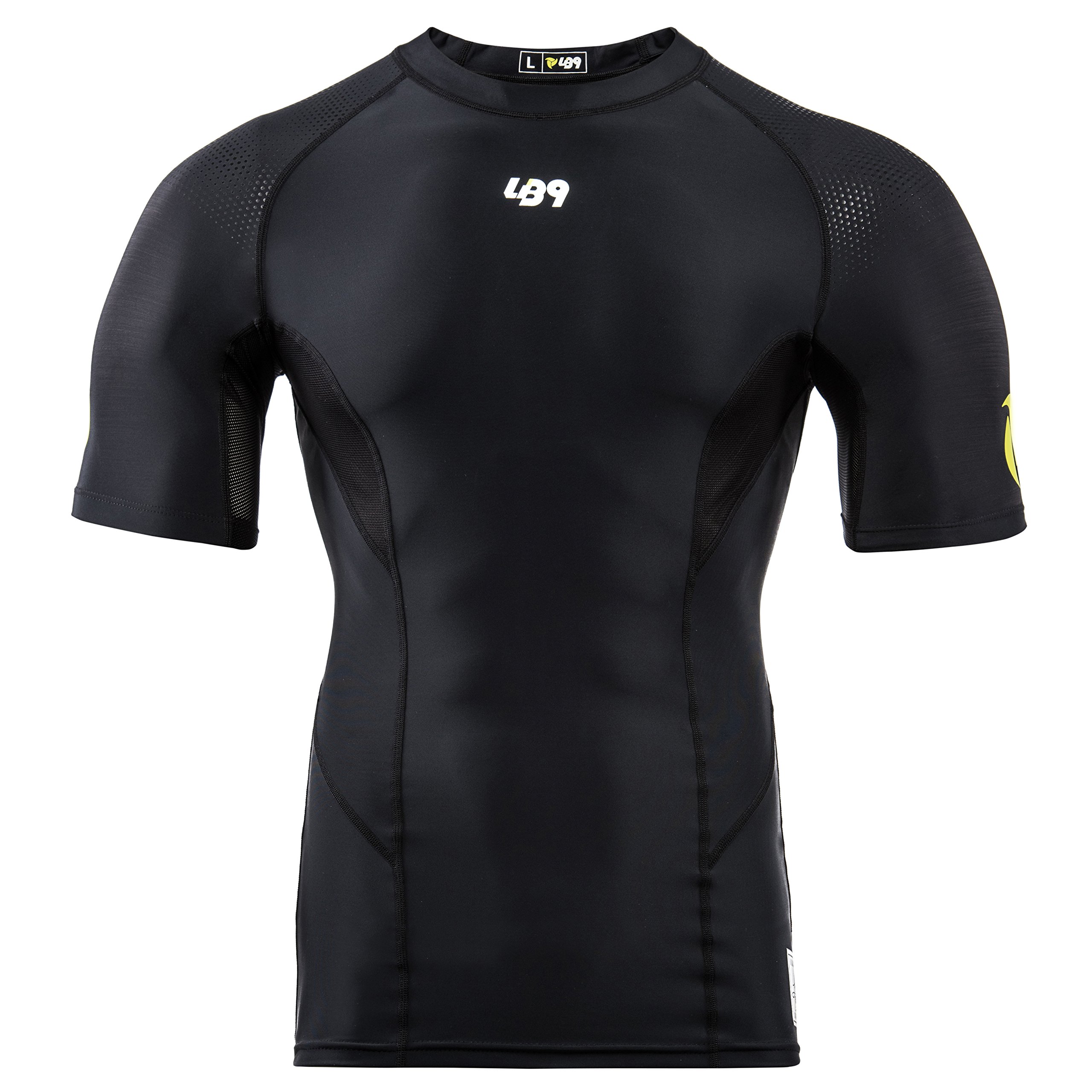 LB9 Rashguard Maglia Manica Corta con Protezione UPV Perfetta per Canoa, Kayak, Surf, Mare