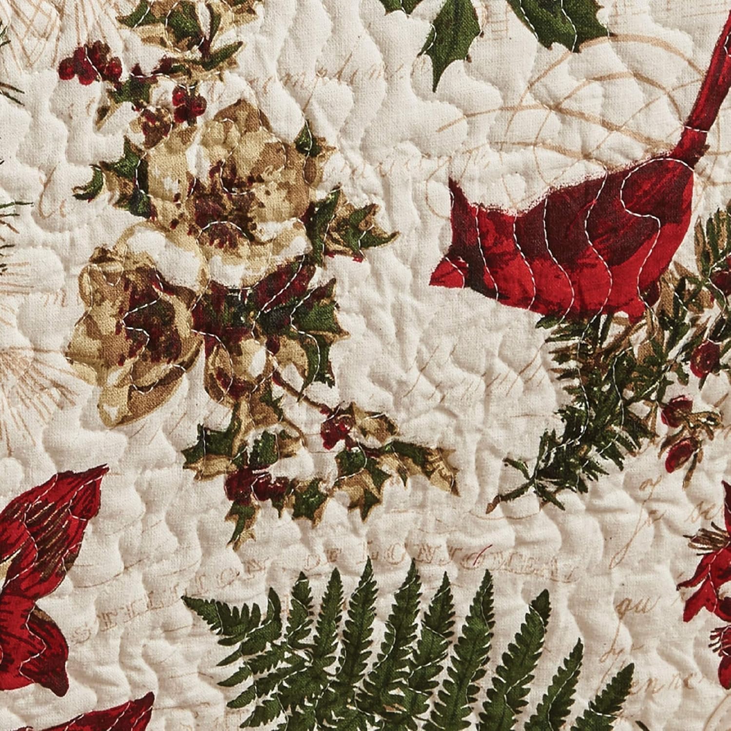 Park Designs Nature Sings Table Runner 13" x 36" | Cotton Winter Floral Accent with Birds & Foliage | Decorative Linen for Holiday or Everyday Use | Charming Centerpiece Layer for Seasonal Styling