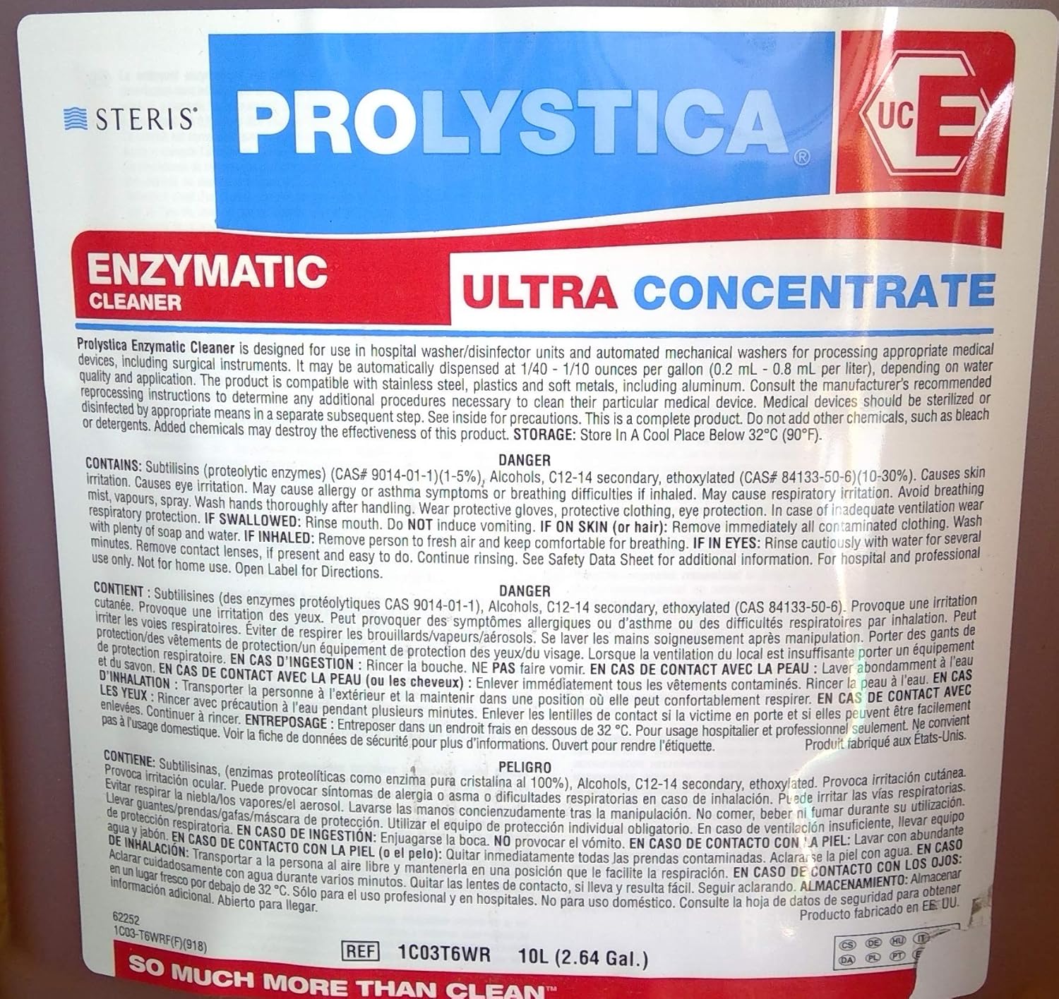 Steris Prolystica Enzymatic Cleaner IC03T6WR Ultra