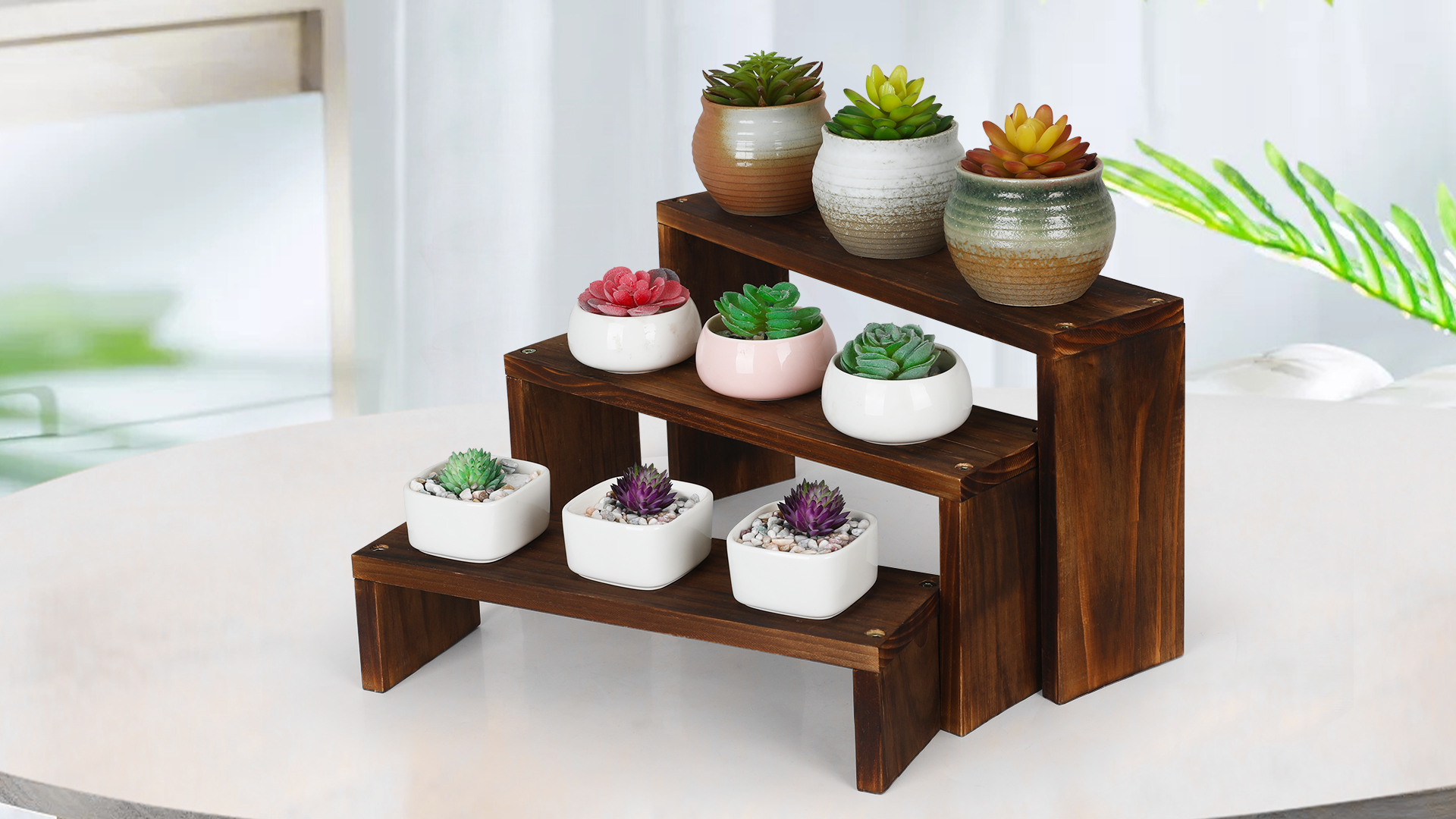 Amazon.com : COOGOU Desk Plant Stand Windowsill Plant Shelf 3