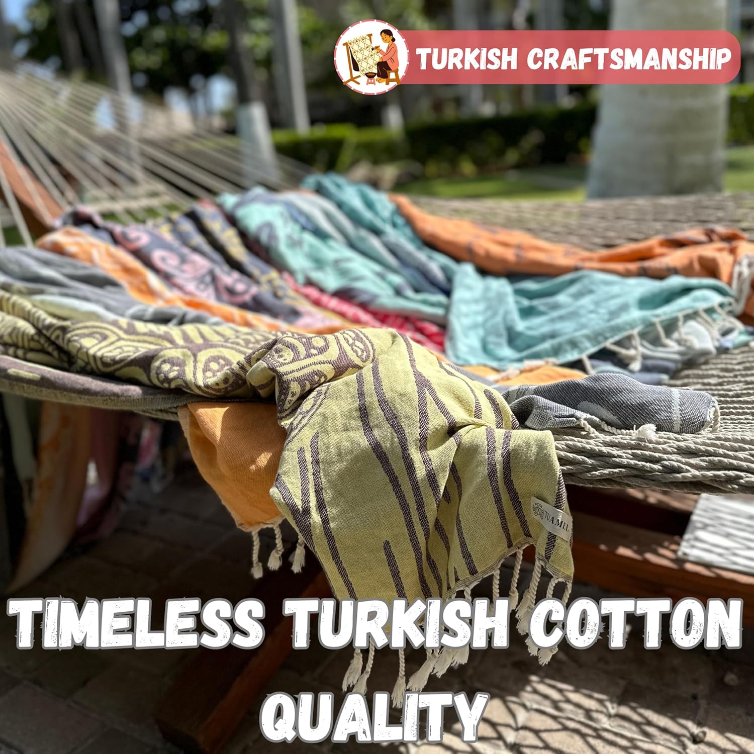 Extra Large Beach Towels Oversized (69 x 37 inch) - Turkish Light Weight Beach Towel Cute - Anti Sand, Cloud, Quick Dry Swim & Pool Towels for Adults - Beach Vacation Essentials & Gifts - 100% Cotton - Image 2