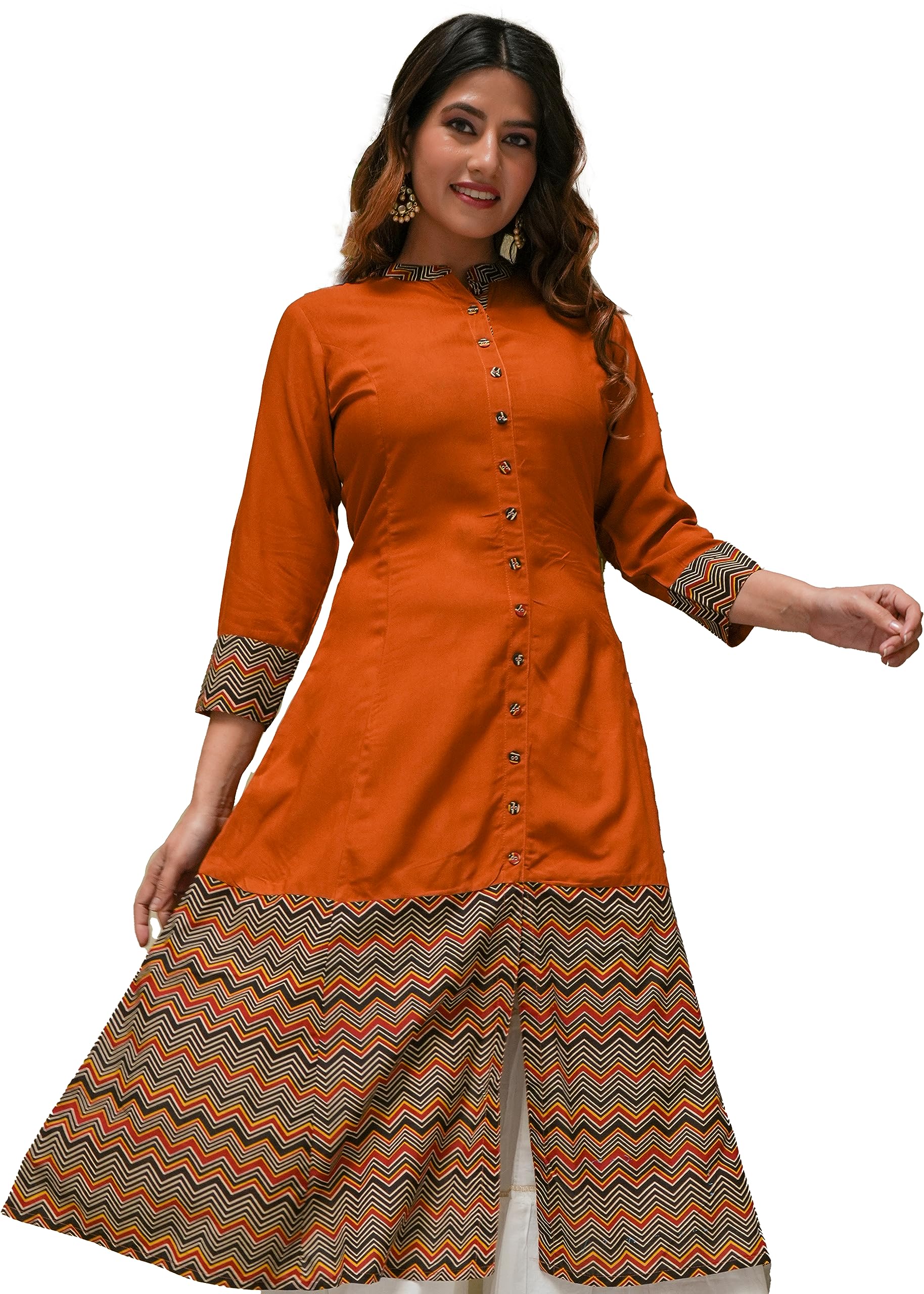 Yash GalleryWomen Cotton Blend A-Line Kurta