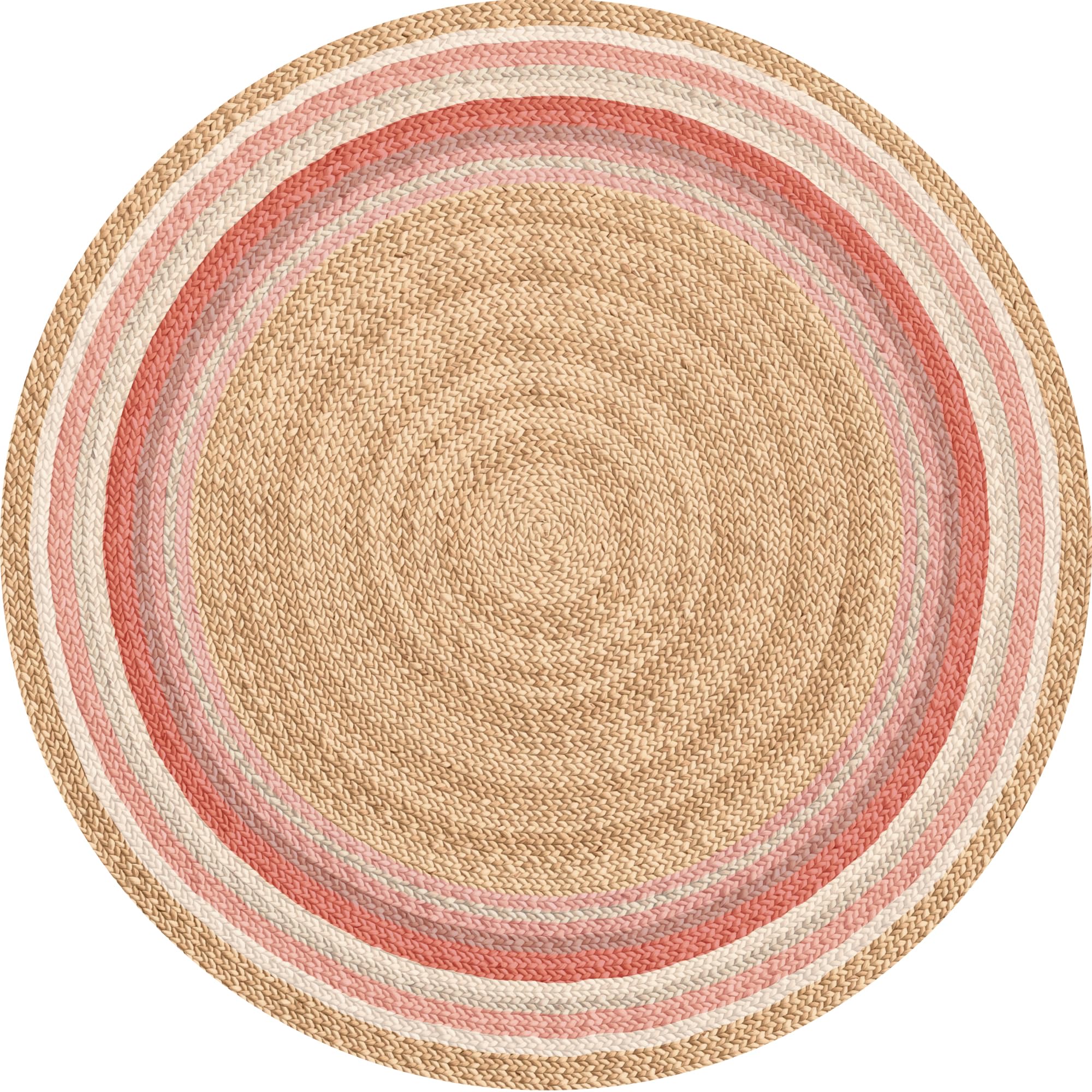 VINILIKO Design | Alfombra Vinílica Redonda Líneas Rosas [Diam] 150 cm - Antideslizante, Impermeable, Lavable - Varios Tamaños - Alfombra Vinilo Salón, Cocina