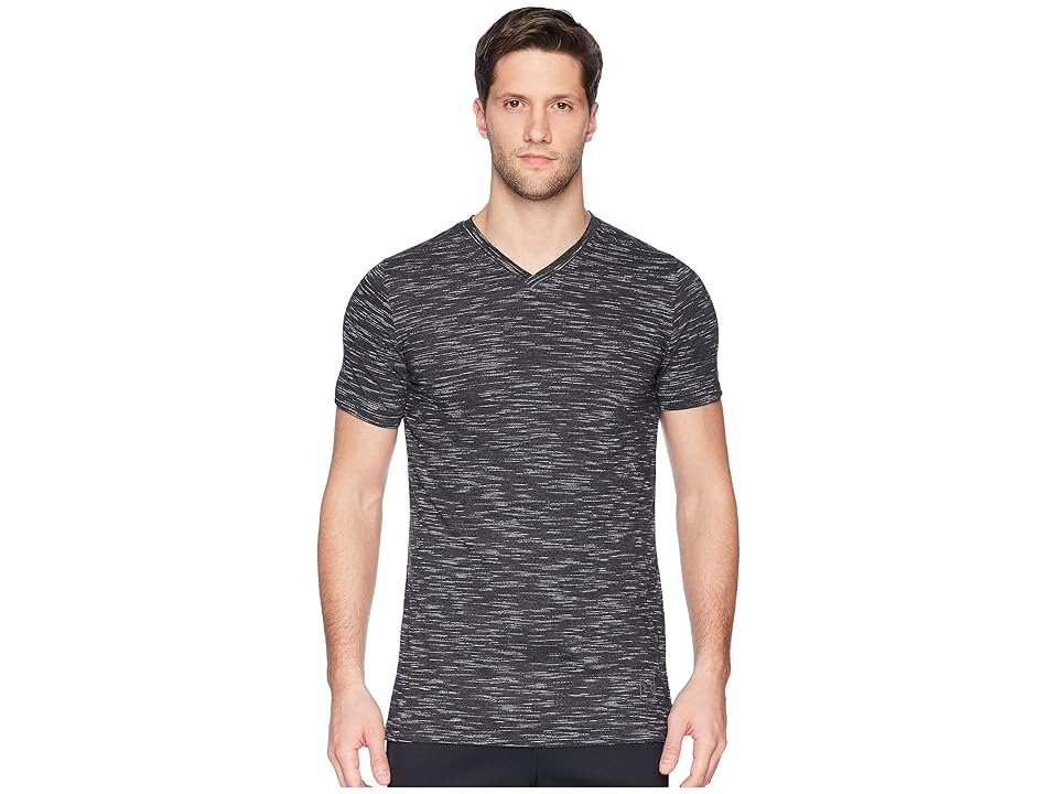 

Under Armour Sportstyle Core V-Neck Tee (Black/White/Graphite) Men's T Shirt