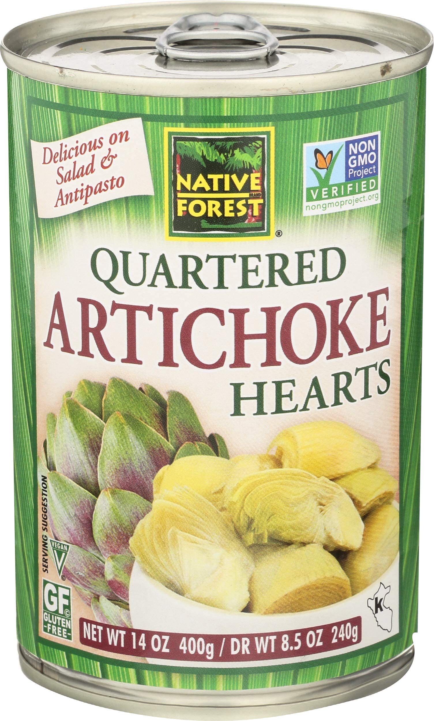 Native Forest Artichoke Hearts, Quartered, 14 Ounces
