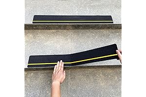 COSIMIXO 4" x 30" Anti Slip Stair Tread with Reflective Strips