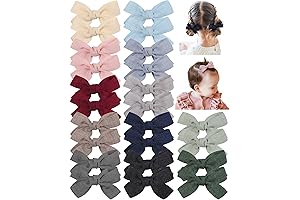 Adorable Mini Bows for Little Charmers: doboi 24PCS 2.8'' Baby Hair Bows Clips