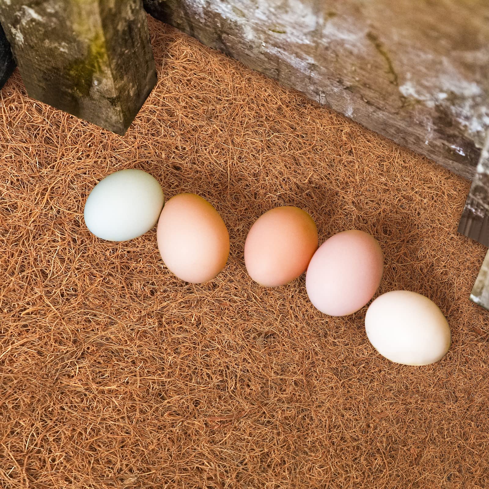 20 Forros Para Nido De Gallina - Almohadillas De Fibra De Coco 33x33 Cm, Reutilizables Y Fáciles De Limpiar