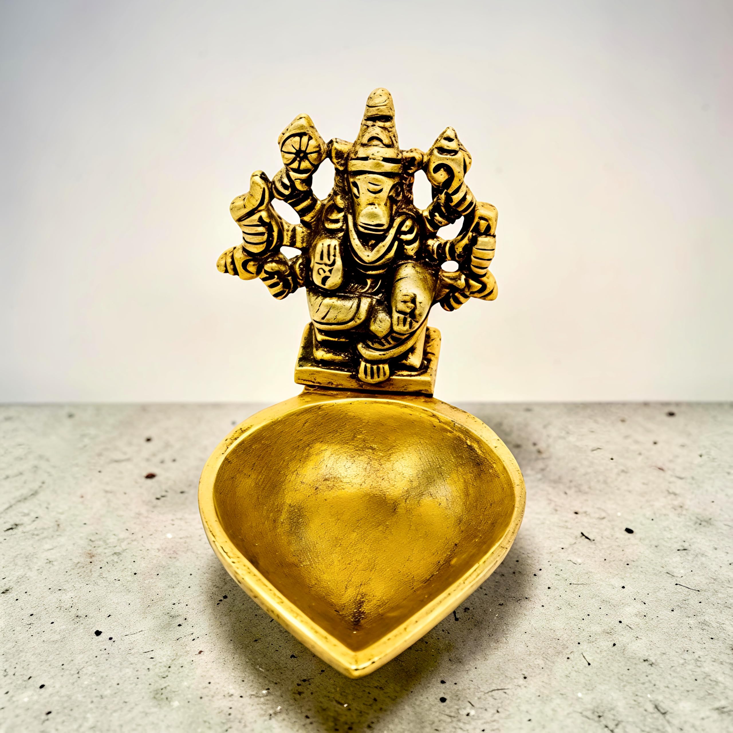Brass (Small) - Varahi Vilakku | Varahi Diya | Varahi Deepam | 2 x 2.5 Inches | Antique Brass Lamp | Height 2 Inch (5 cm) | Width 2.5 Inch (6.3 cm) | Weight 90 Grams Approx-image-16