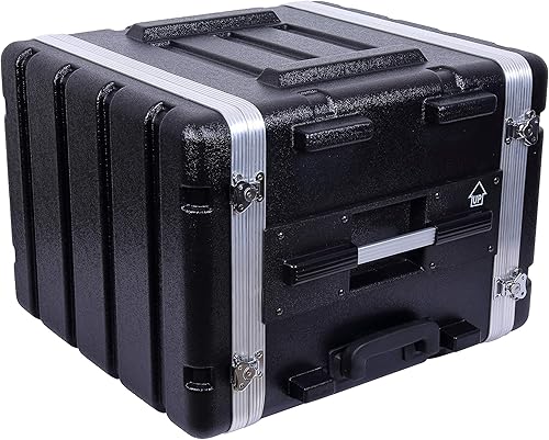 Miniatura 41 de Crossrock Estuche apilable para rack de 6U, profundidad estándar de 19.25 pulgadas, construcción de carcasa rígida de polietileno con hardware