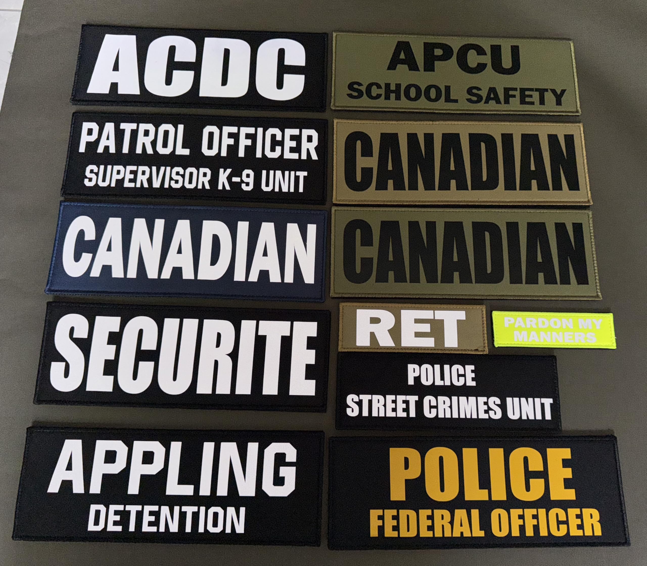 Union Flag ID Tag Patch Personalised Hook Backing 120x35mm - Foto 11