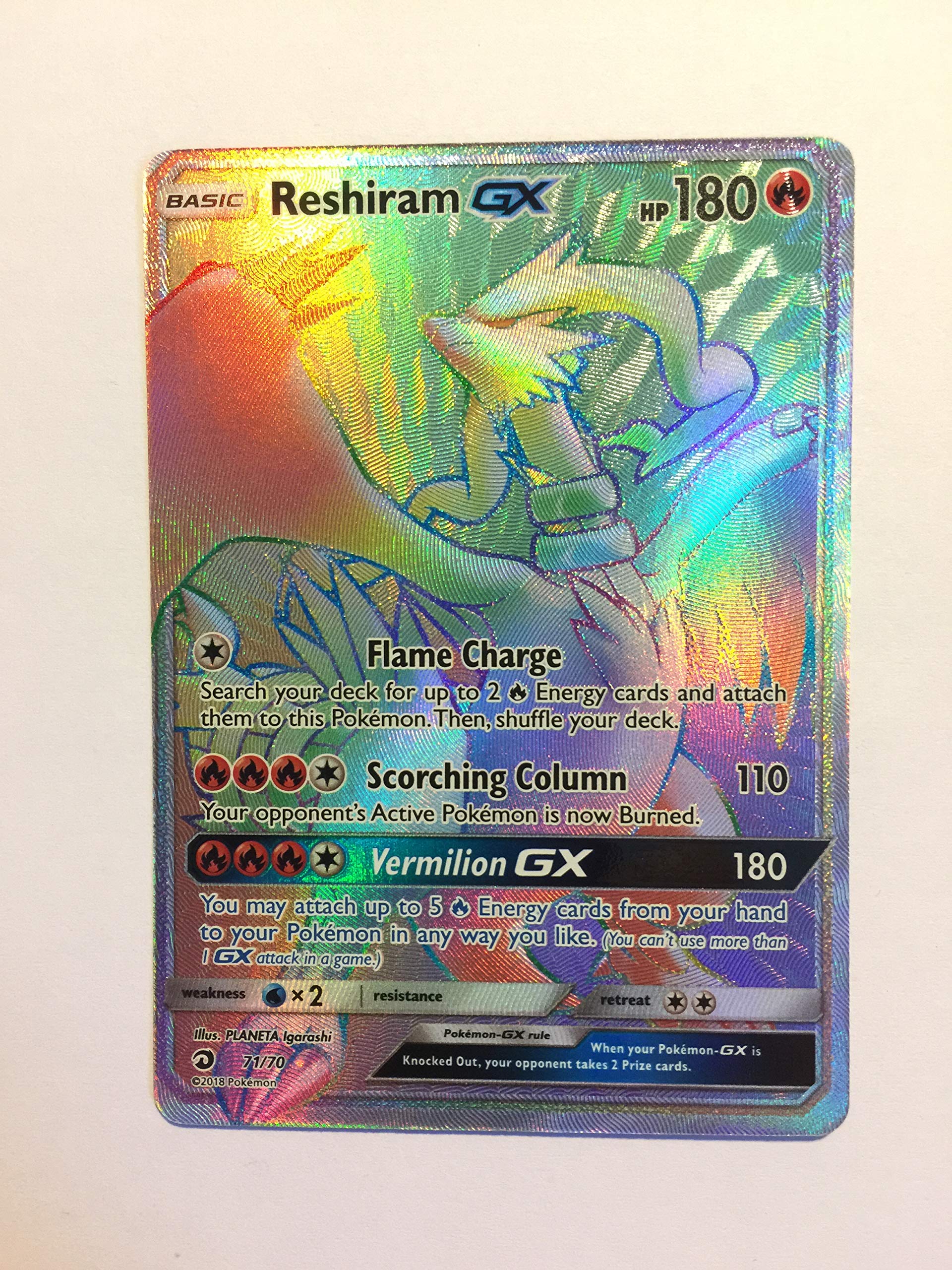 reshiram gx pokemon card Reshiram & Charizard GX Full Art - 194/214 - Unbroken Bonds main image 1