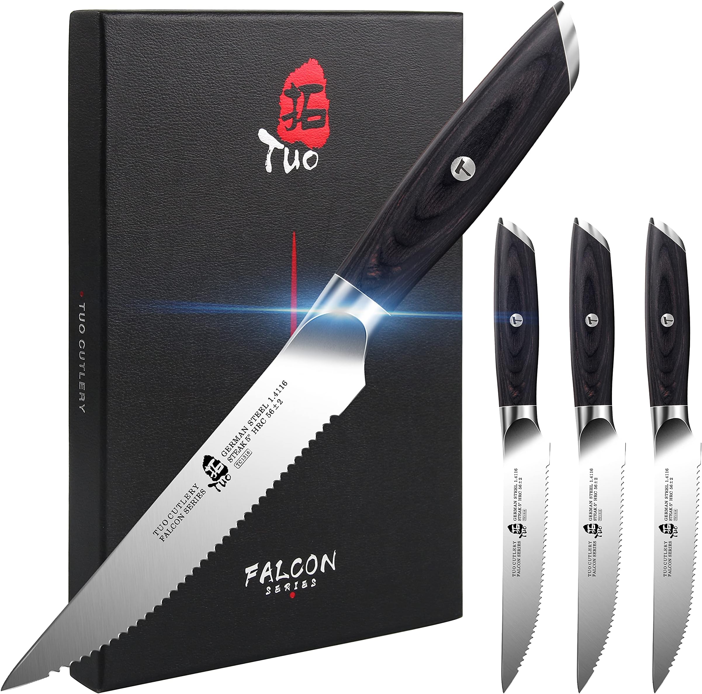 Falcon serrated steak set