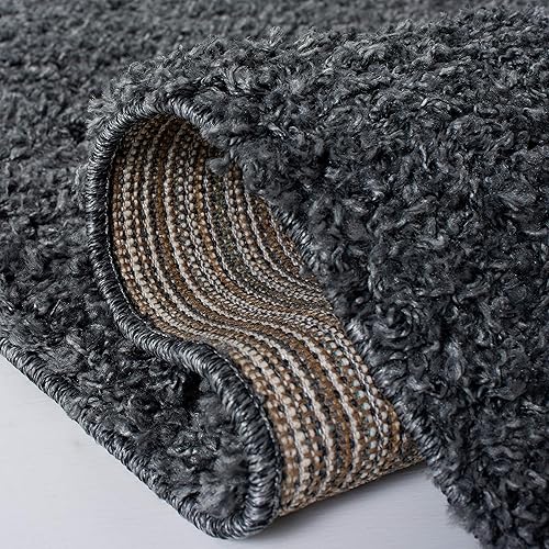 Vista 165 de SAFAVIEH Venus Shag Collection - Alfombra decorativa, 2 pies 7 pulgadas x 5 pies, color marfil, diseño sólido, no desprende pelusa y de fácil