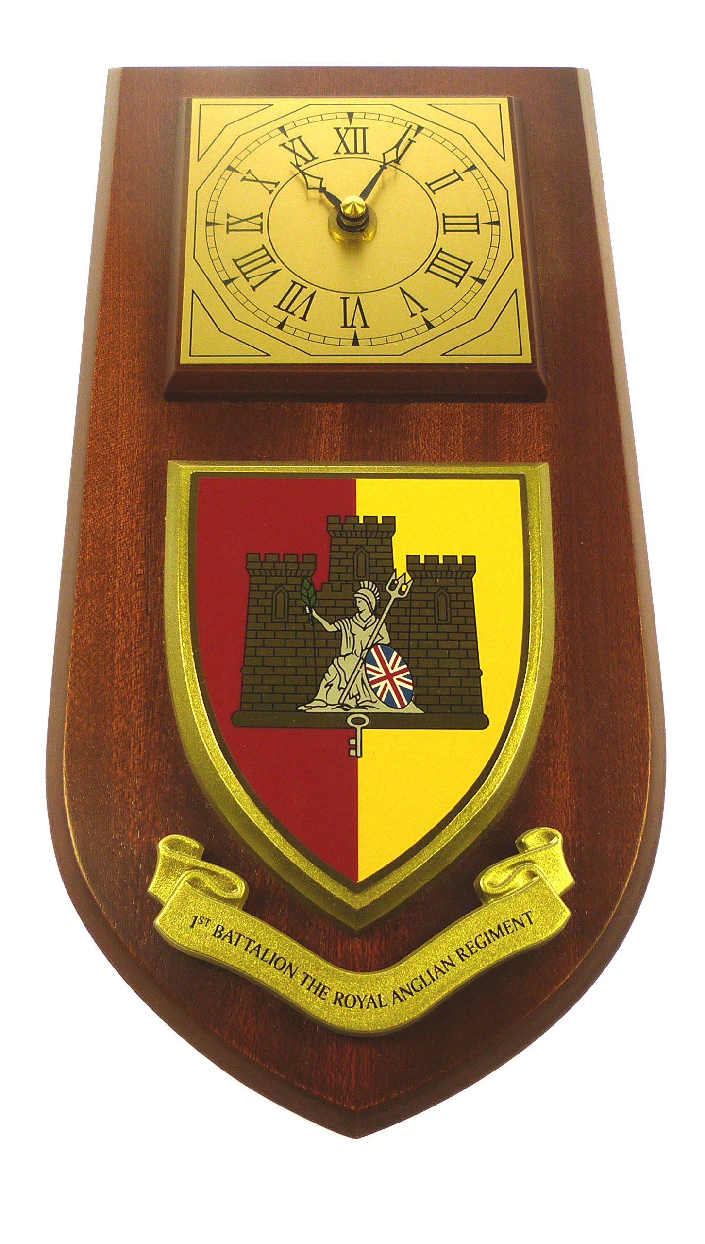 Brigade UK1st BN Royal Anglian Regiment Wall/Mess Clock
