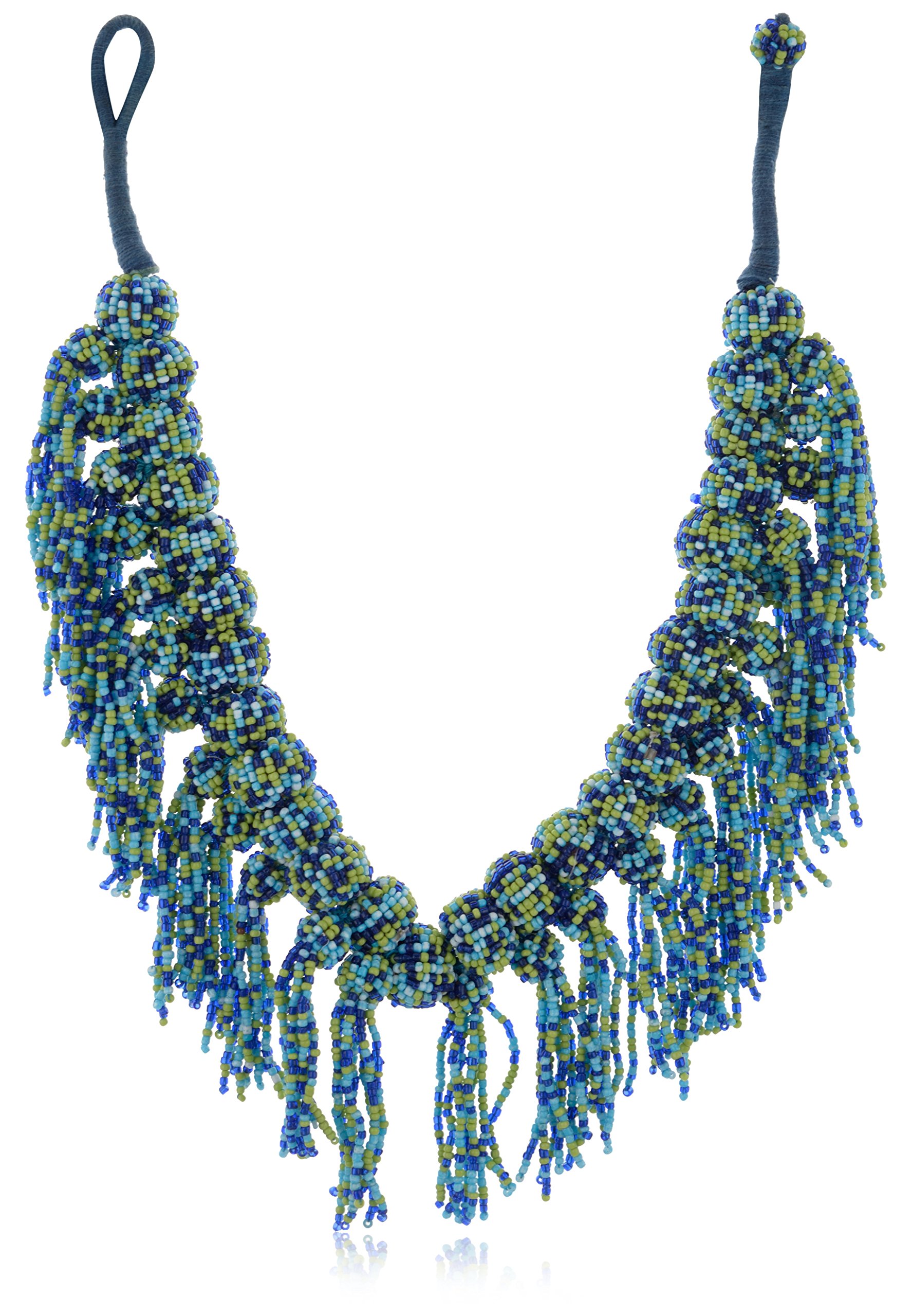 YD Designs Blue and Green Beads Strand Necklace for Women (0-15) (B07G2H4TFY) Amazon Price History, Amazon Price Tracker
