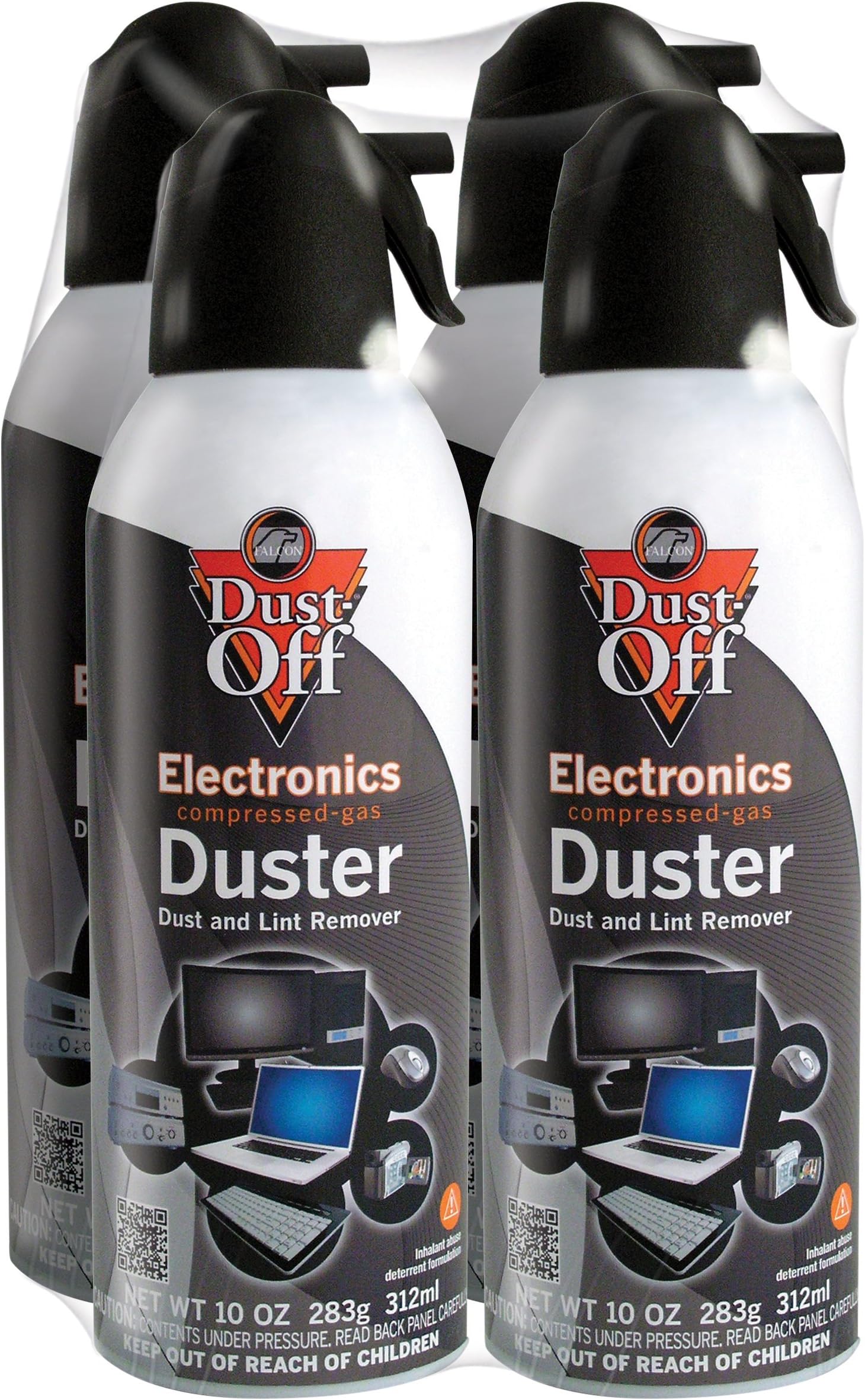 DustOff Compressed Gas Duster, Pack of 4 Electronics