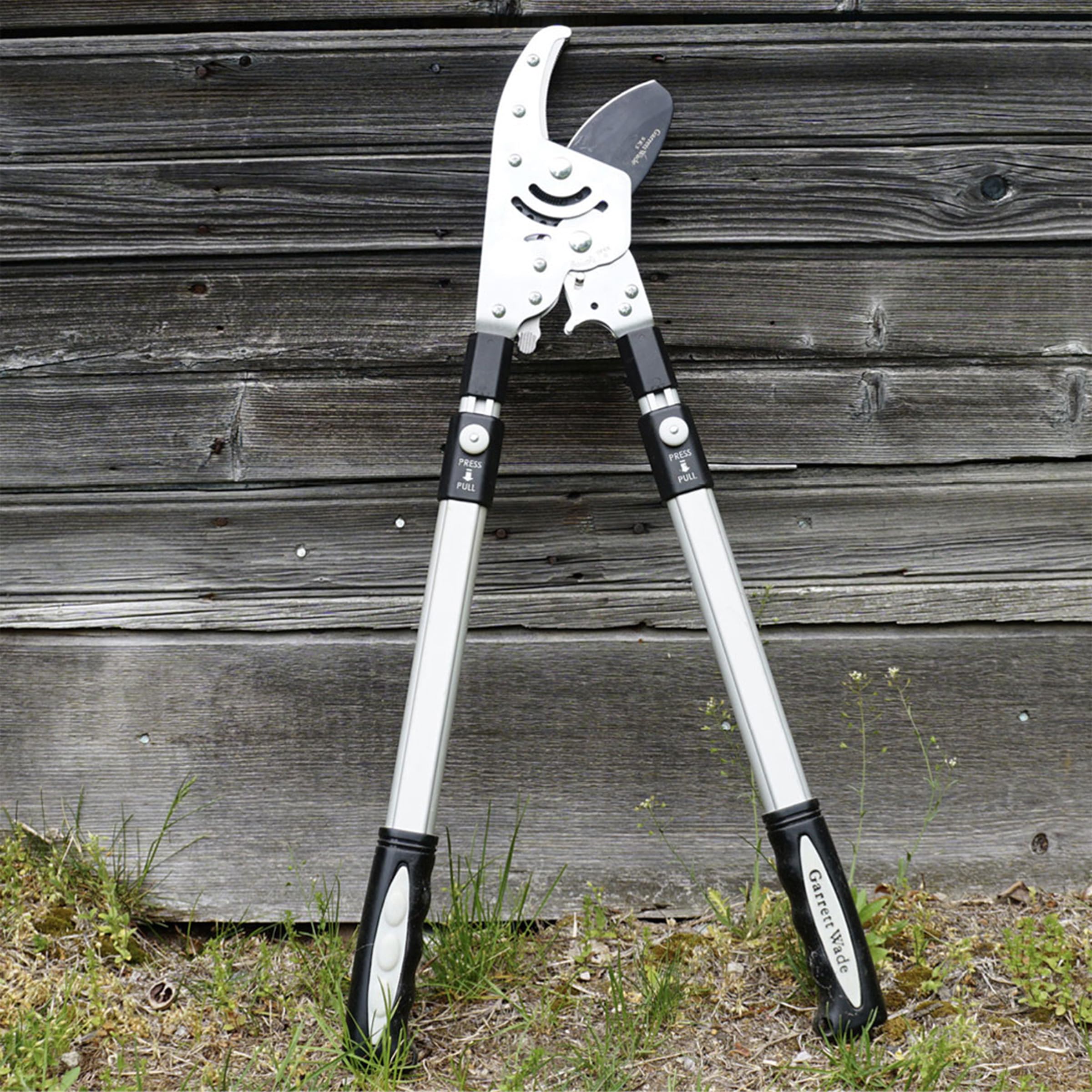 Kings County Tools Élagueur à enclume à double cliquet | Coupe du bois sec | Poignées extensibles de 66 cm à 101,6 cm de long | Coupez les branches d'arbre mortes | 6 arrêts de position verrouillés |