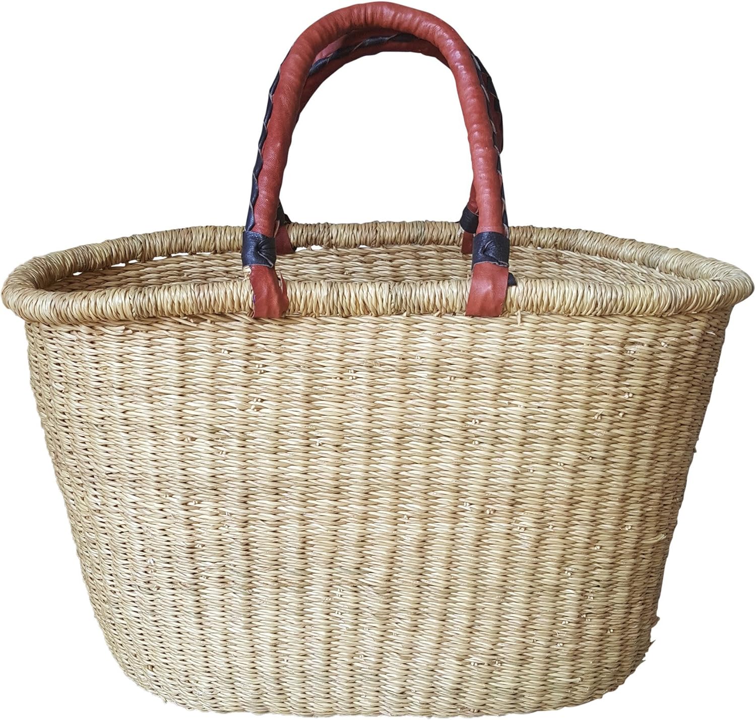 Shopper Basket - Natural - Ghana Bolga #2001