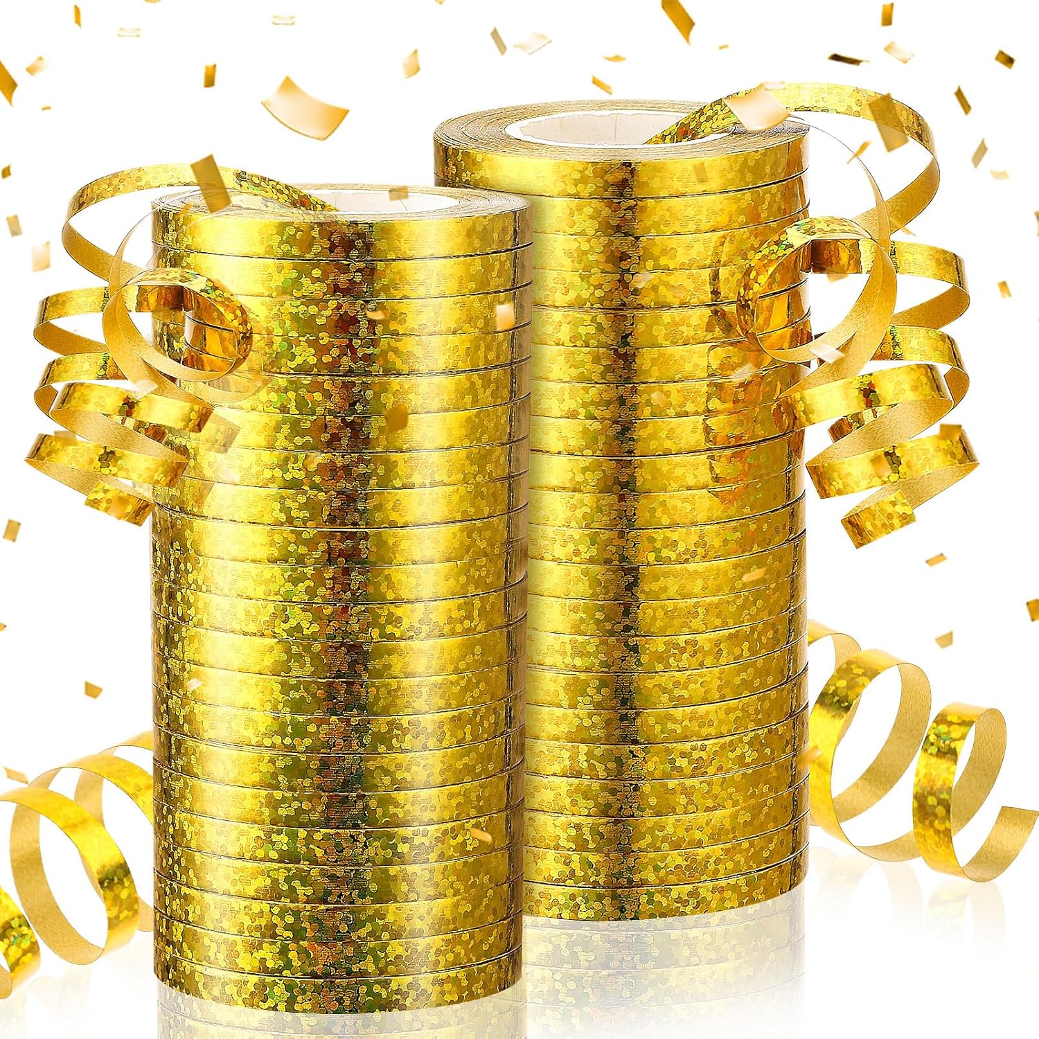 Pachet de decorațiuni cu panglică aurie