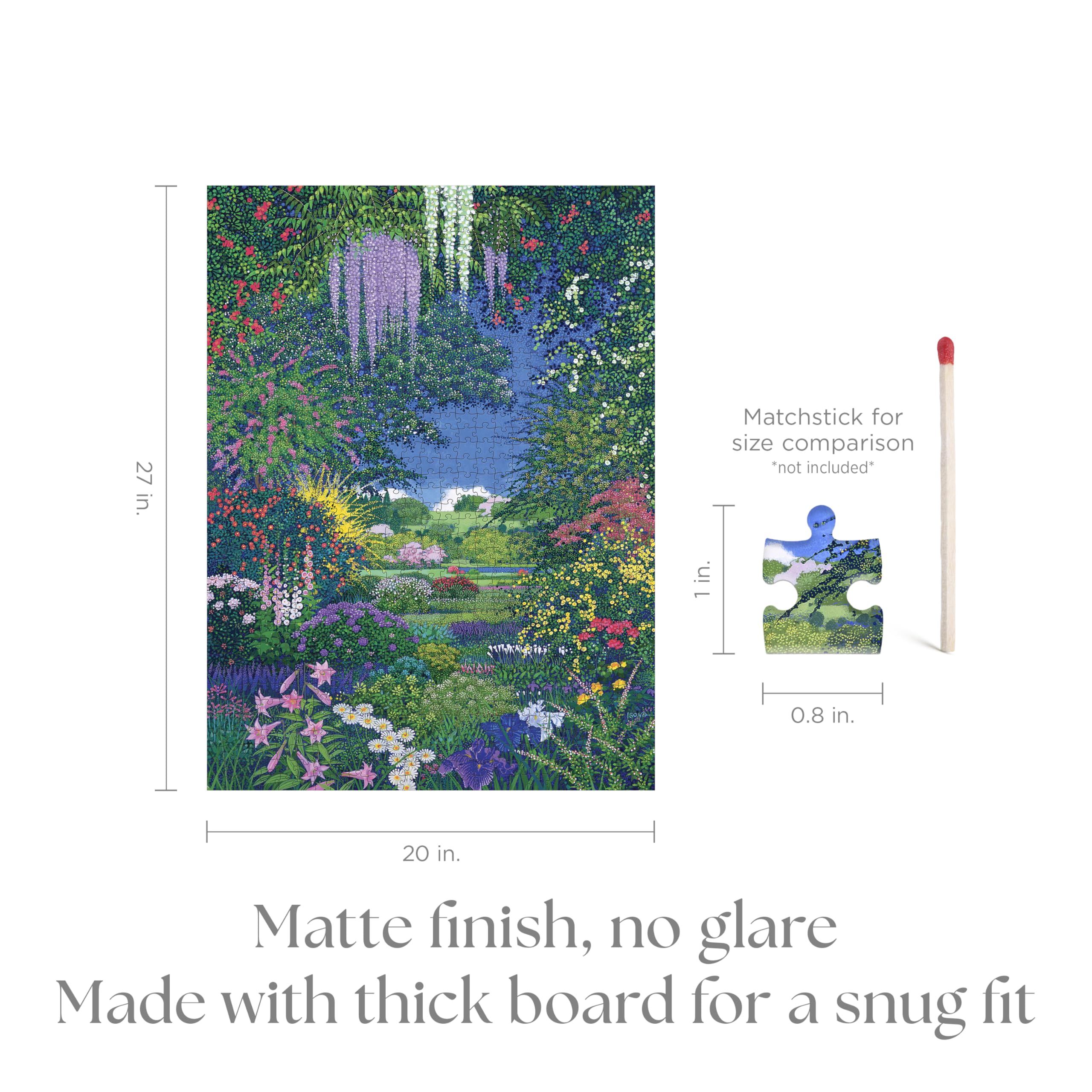 Pomegranate 1000-Piece Jigsaw Puzzle for Adults, Hiroo Isono's Full Bloom, Matte Finish, Snug Fit - Image 2