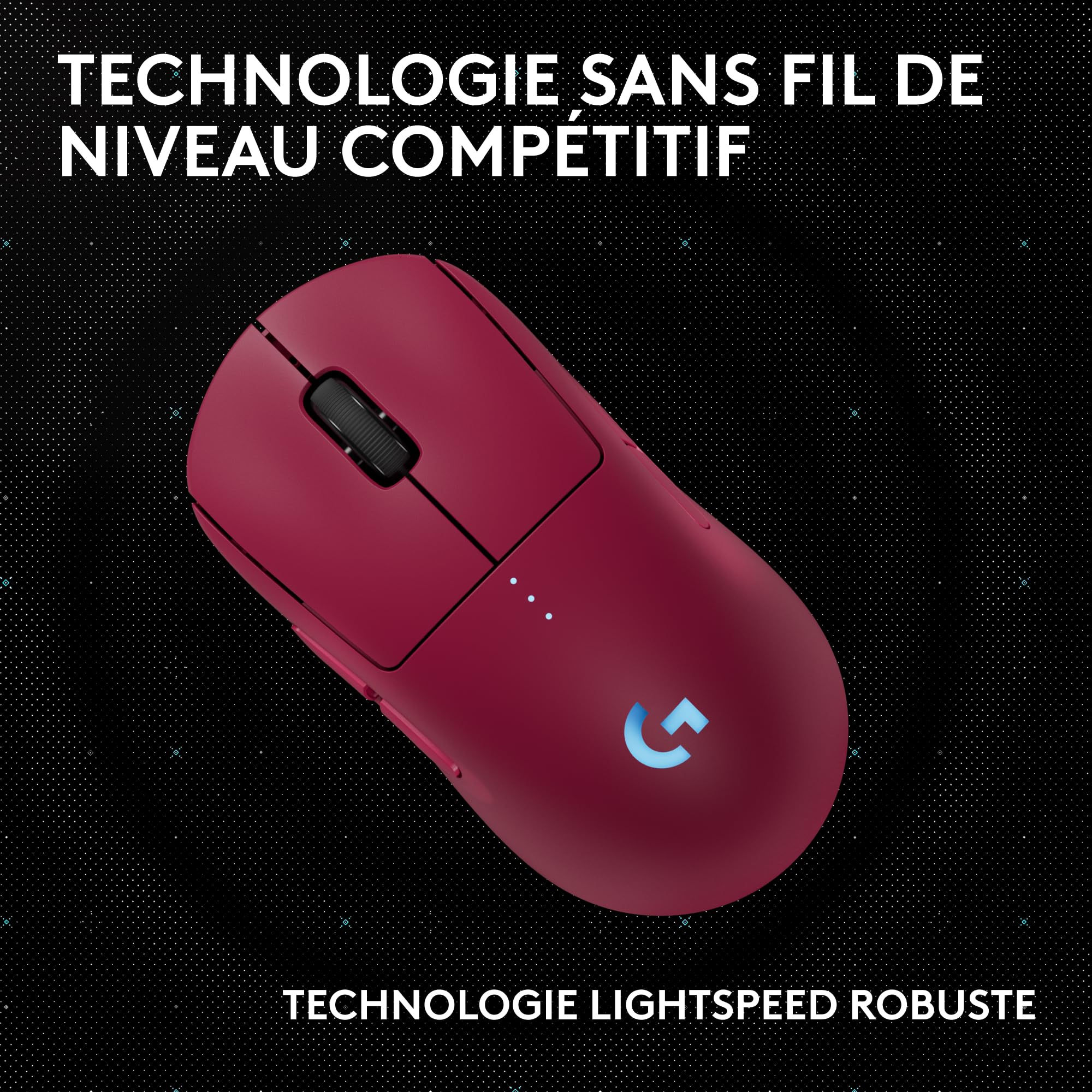Logitech G Souris de Jeu sans Fil Pro 2 Lightspeed, jusqu'à 4 Boutons latéraux magnétiques Personnalisables et commutables, Chargeur USB-C, capteur 32k DPI pour pour PC/Mac.